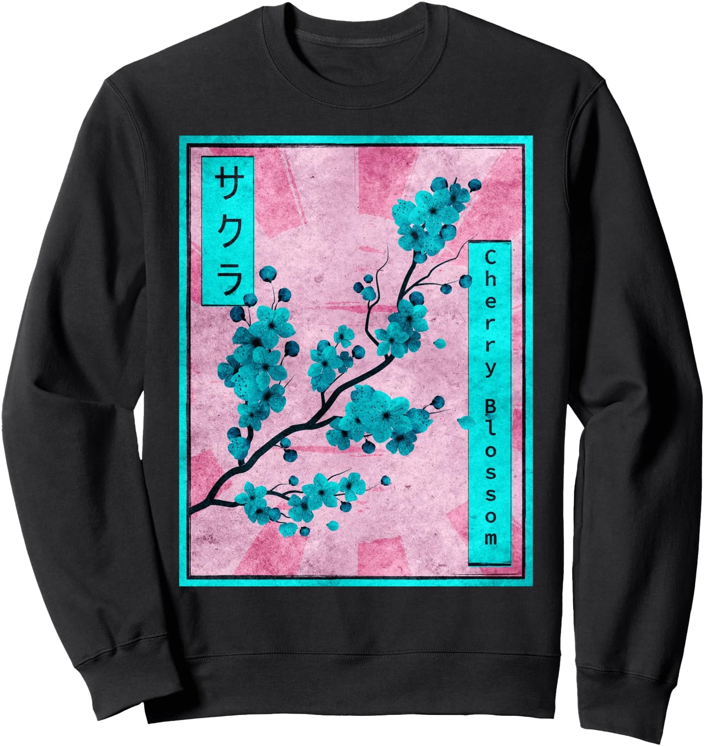 Sakura Cherry Blossom Japanese Aesthetic Vintage Sweatshirt