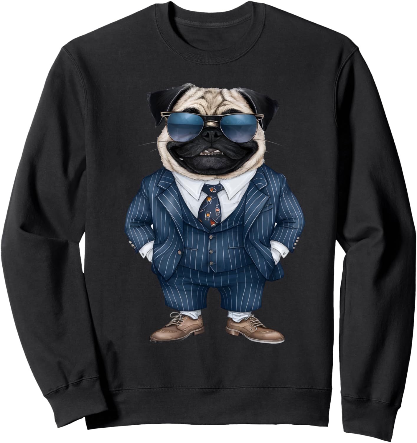 Men Woman Pug Suit Pug Sweatshirt
