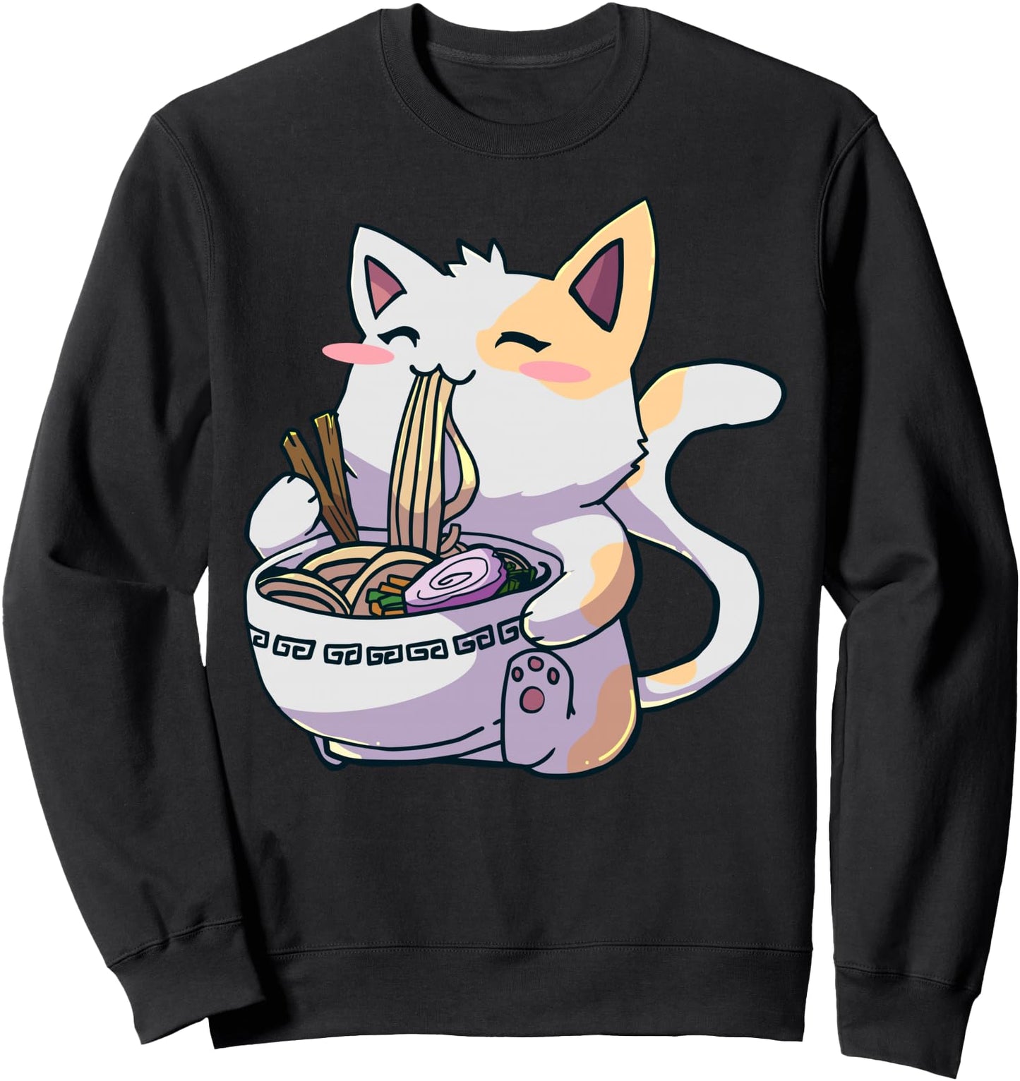Ramen Cat Kawaii Neko Anime Cute Japanese Gift Sweatshirt