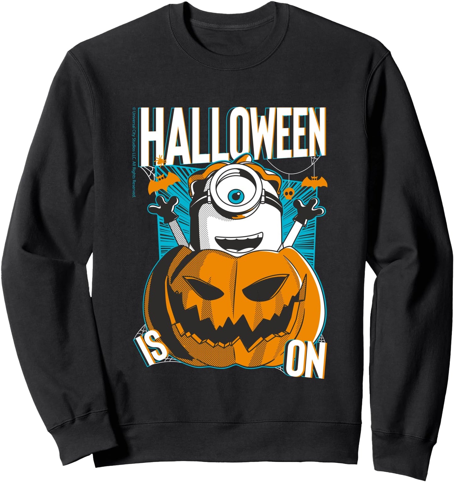 Halloween Is On Minions Haloween Merch Designs Sweatshirt