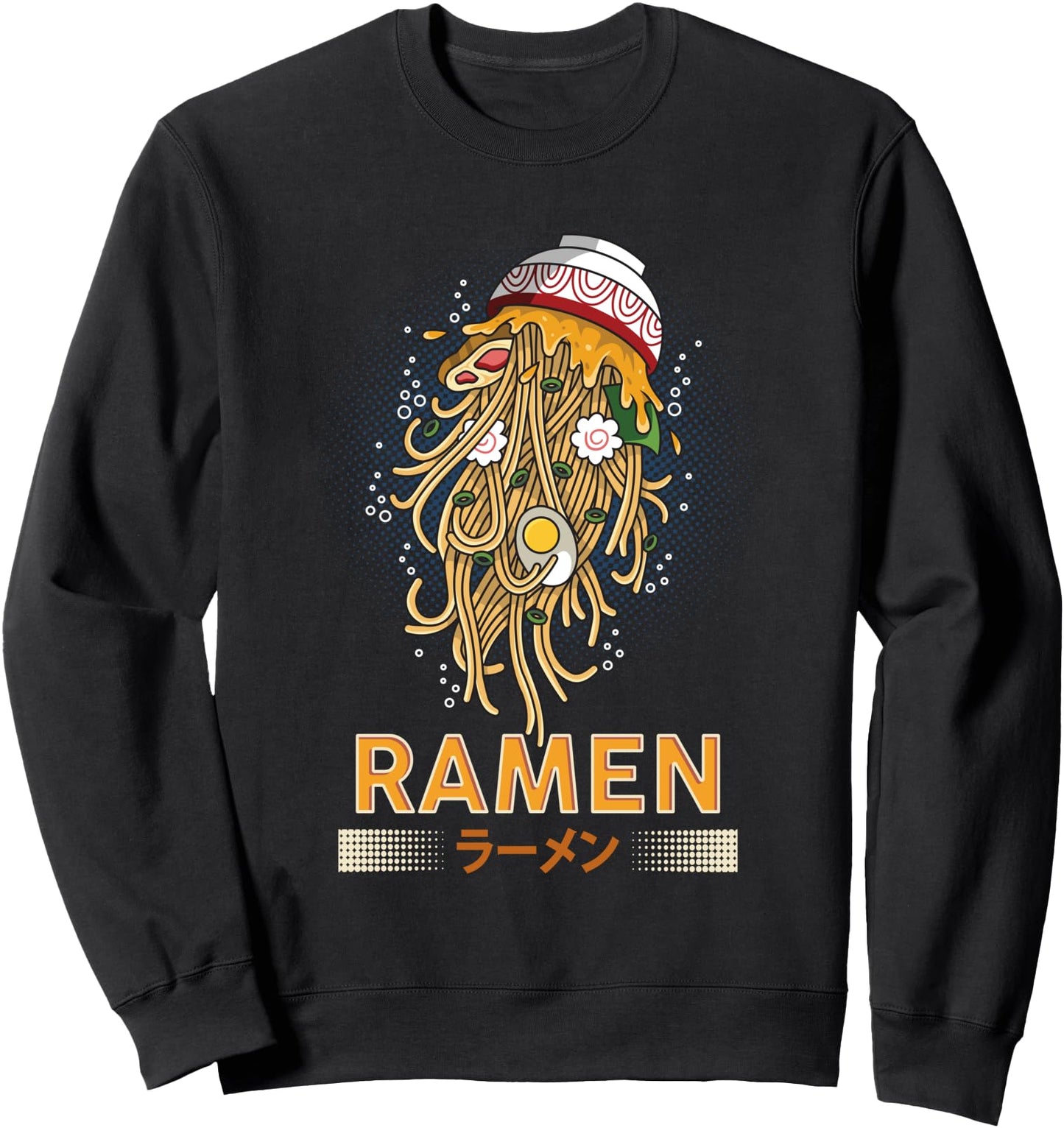 Ramen Retro Style Vintage Anime Japanese Girls Boys Teenage Sweatshirt