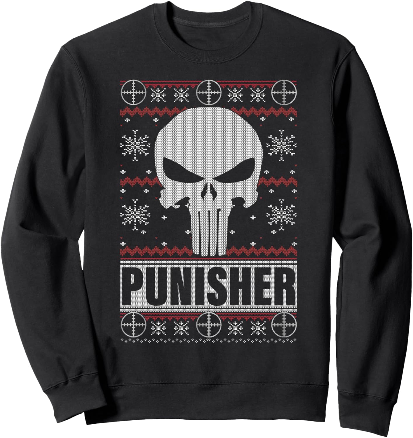 Marvel Punisher Skull Ugly Christmas Sweater Sweatshirt Sweatshirt