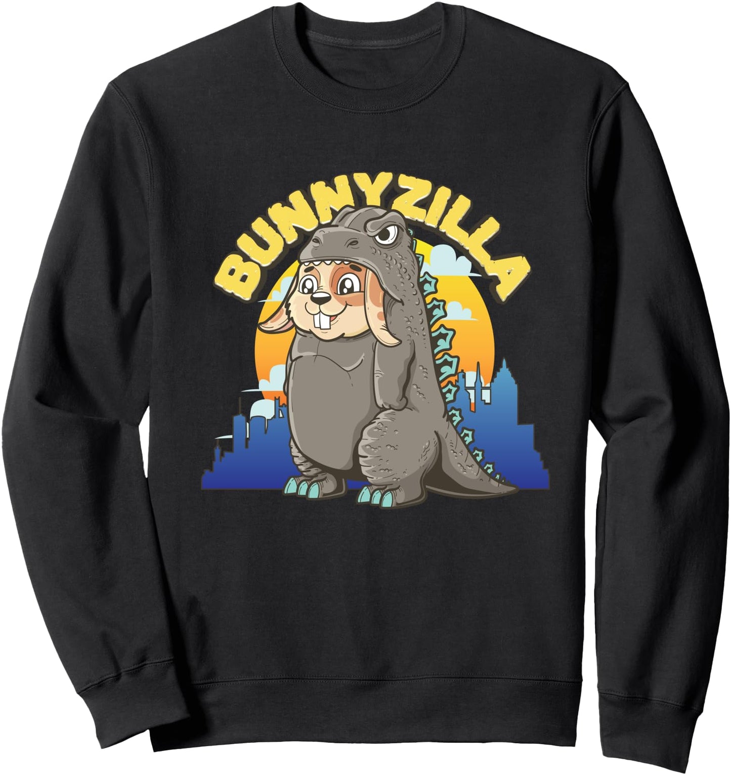 Bunnyzilla - Giant Japanese Rabbit and Bunnies Lover Sweatshirt