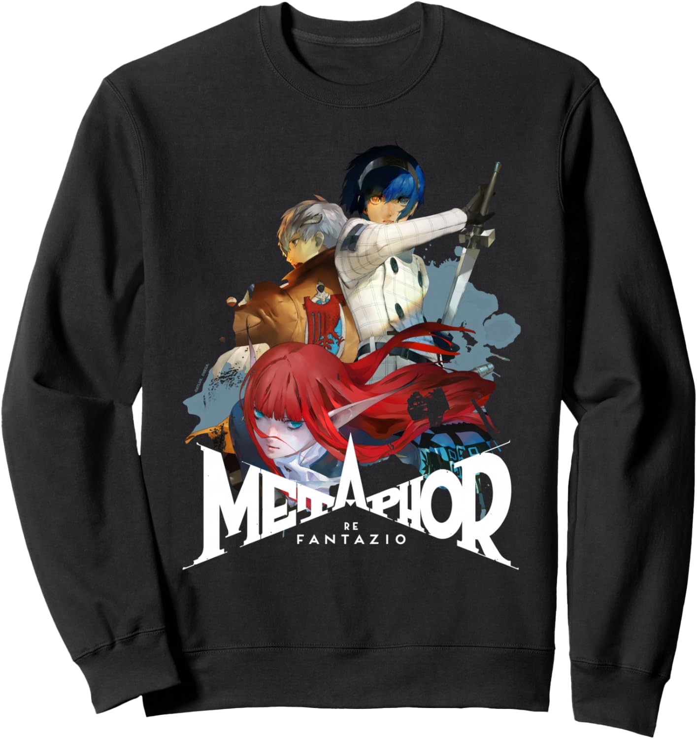 Metaphor: ReFantazio Key Art Trio (white logo) ATLUS Sweatshirt