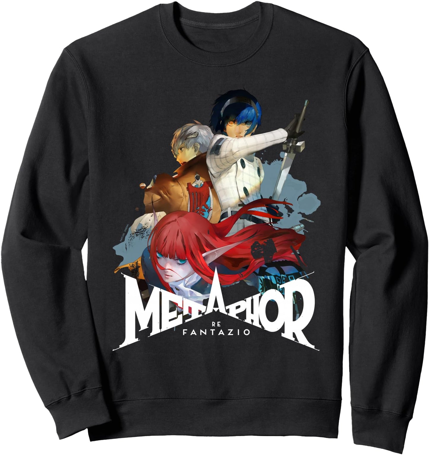 Metaphor: ReFantazio Key Art Trio (white logo) ATLUS Sweatshirt