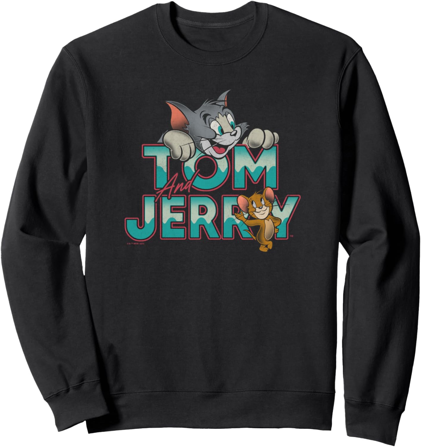 Tom and Jerry Green Wave Logo Sweatshirt