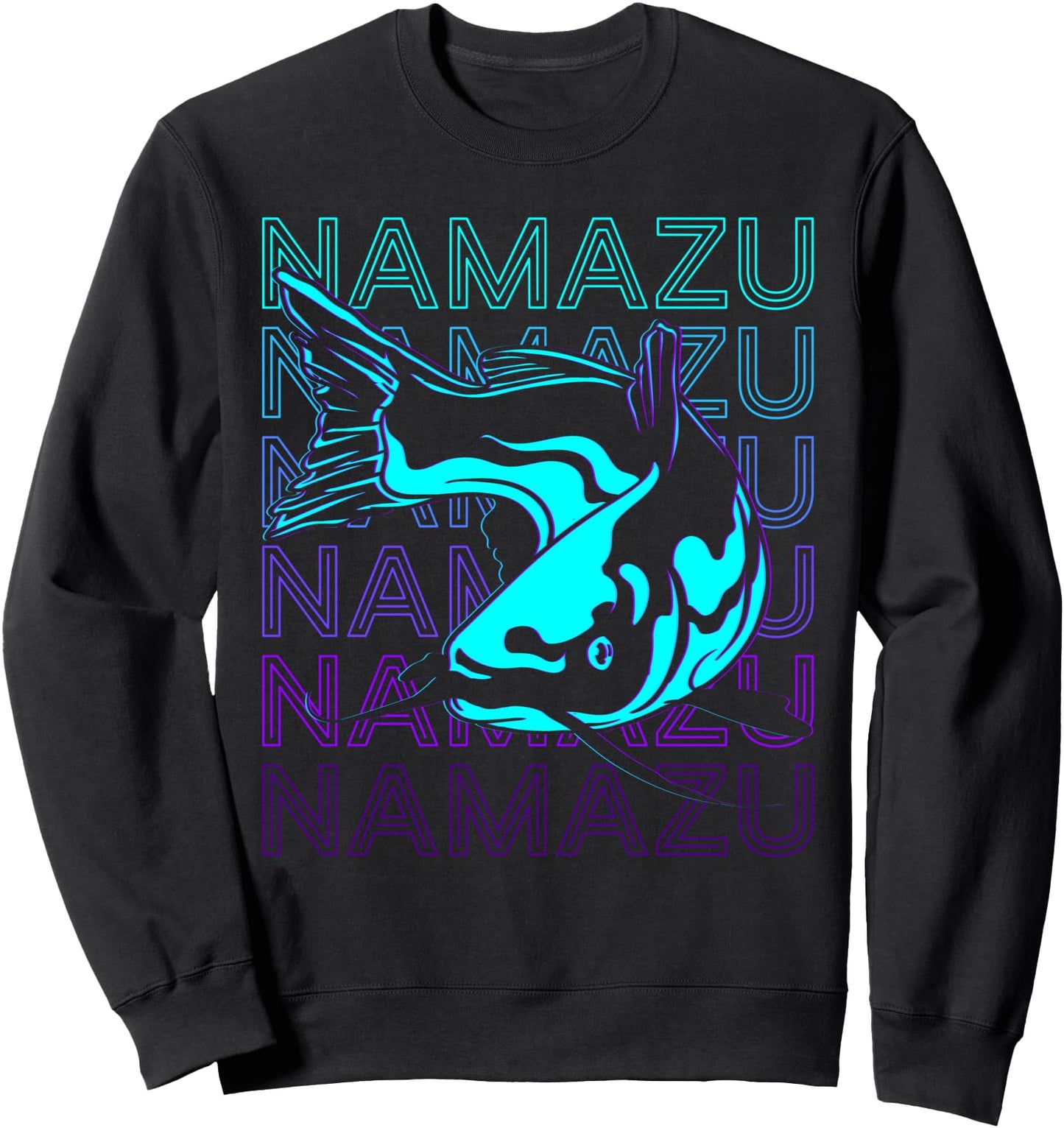 Namazu Earthshaker Japanese Mythology Catfish Retro Sweatshirt