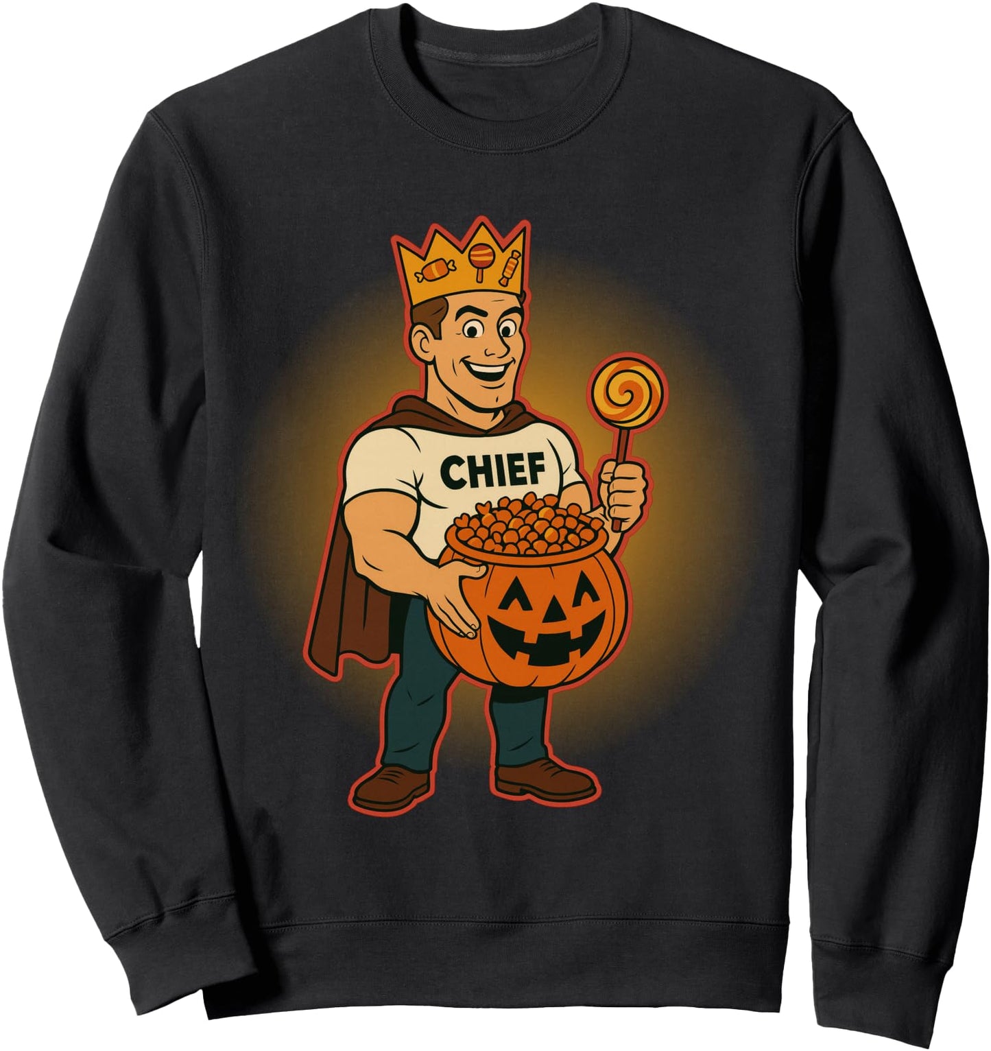 Candy Royalty Halloween Hero with Sweet Style Trick or Treat Sweatshirt