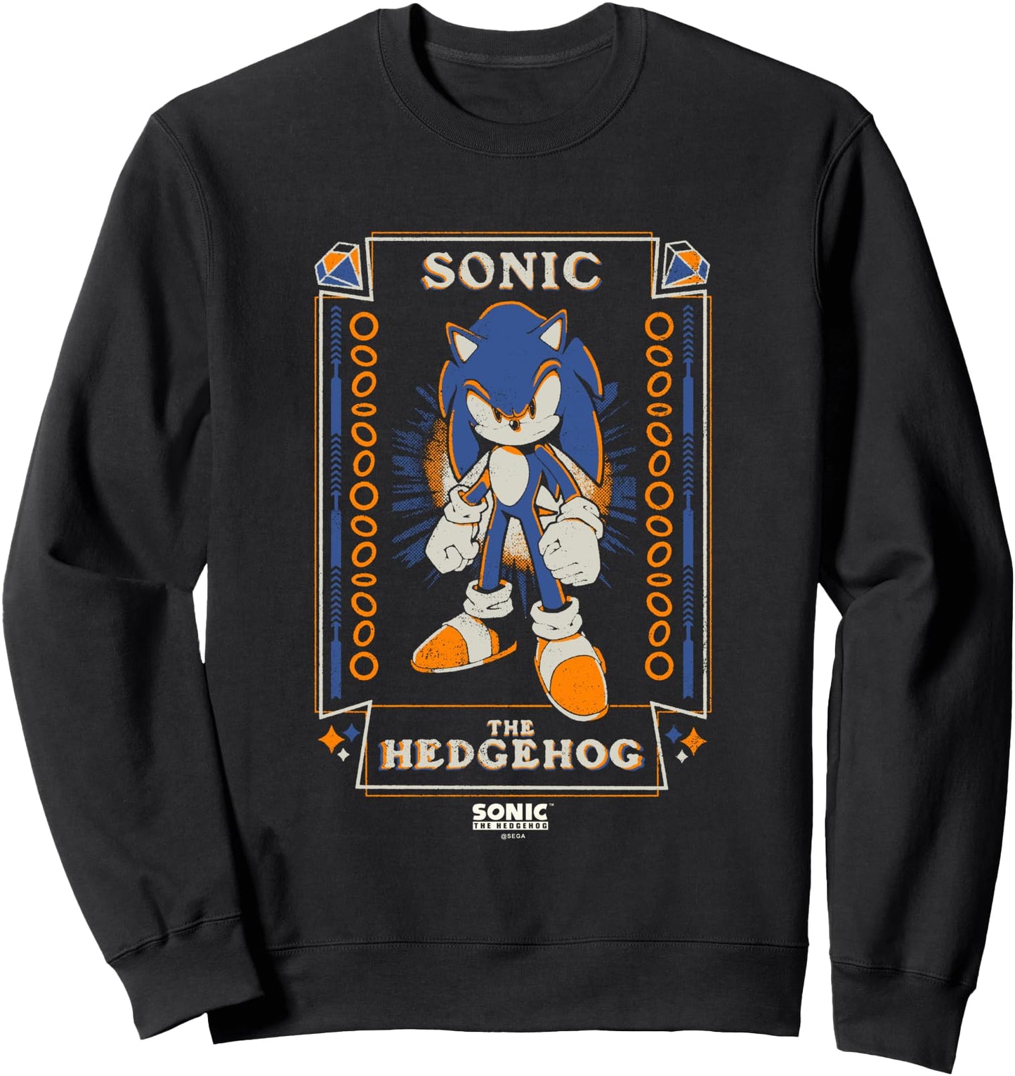 Sonic The Hedgehog Halloween Vintage Tarot Card Sweatshirt