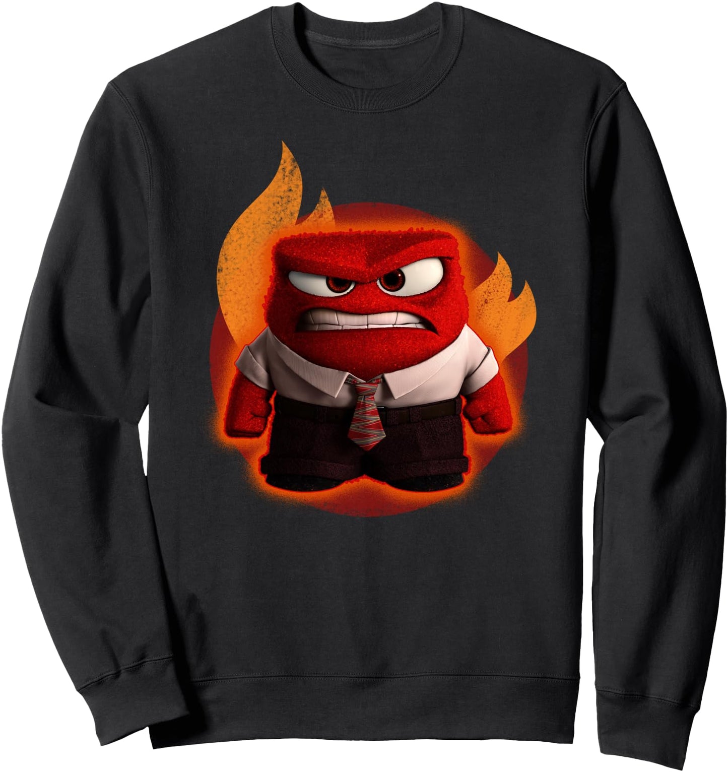 Disney Pixar Inside Out Anger Full Body Flaming Shot Sweatshirt