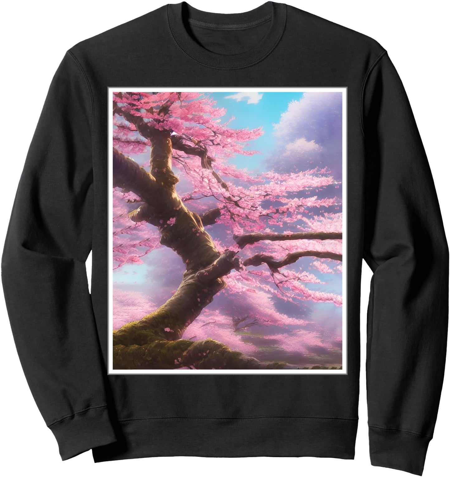 Japanese Cherry Blossom Tree Japanese Sakura Tree Art Sweatshirt