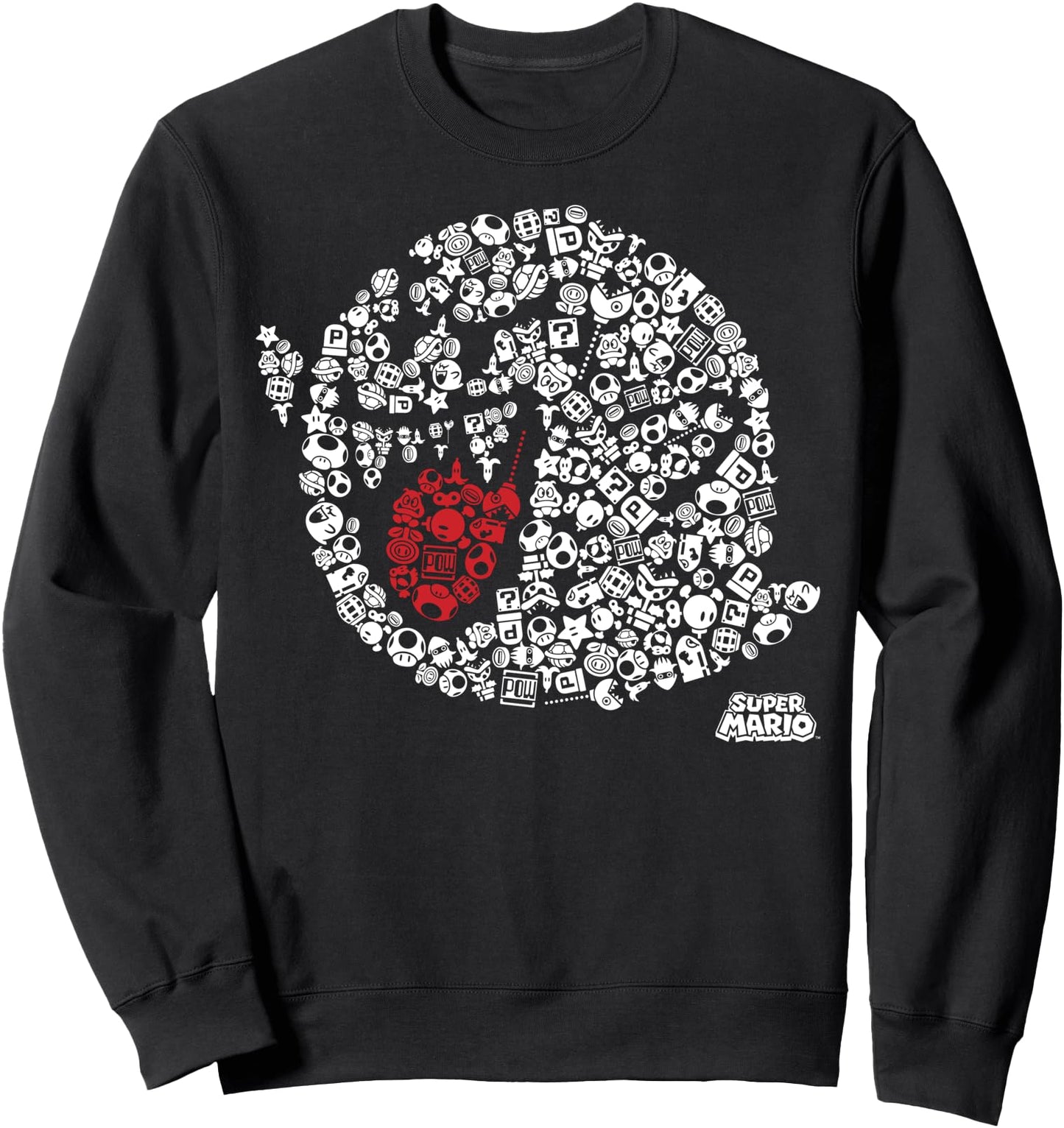 Nintendo Super Mario Iconic Boo Portrait Graphic Sweatshirt Sweatshirt