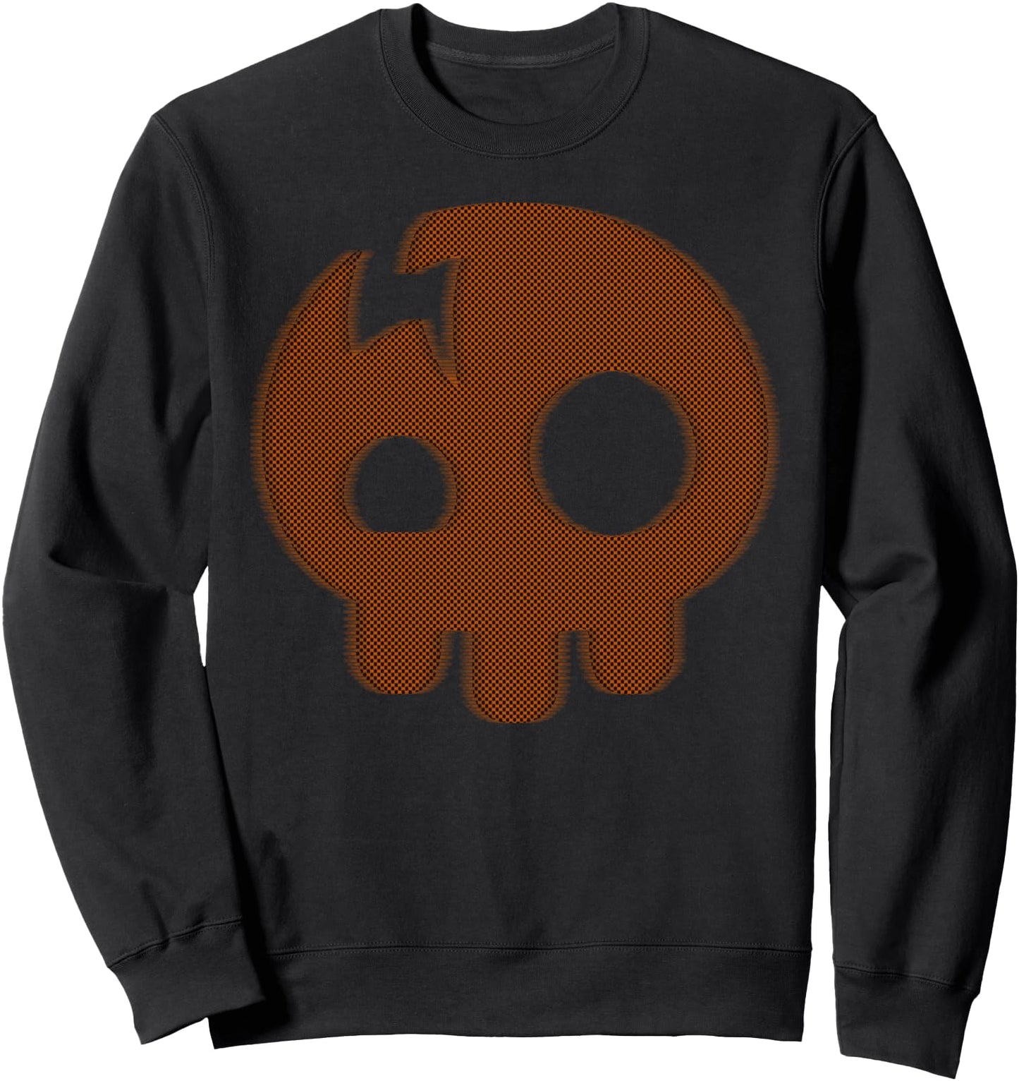 The Living Tombstone Motion Blur Skull Orange Sweatshirt