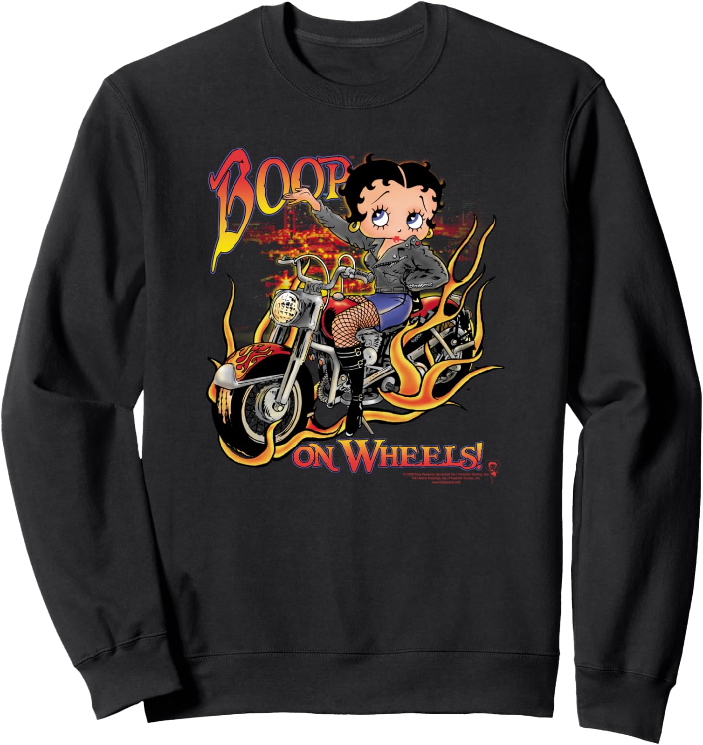 Betty Boop On Wheels Sweatshirt