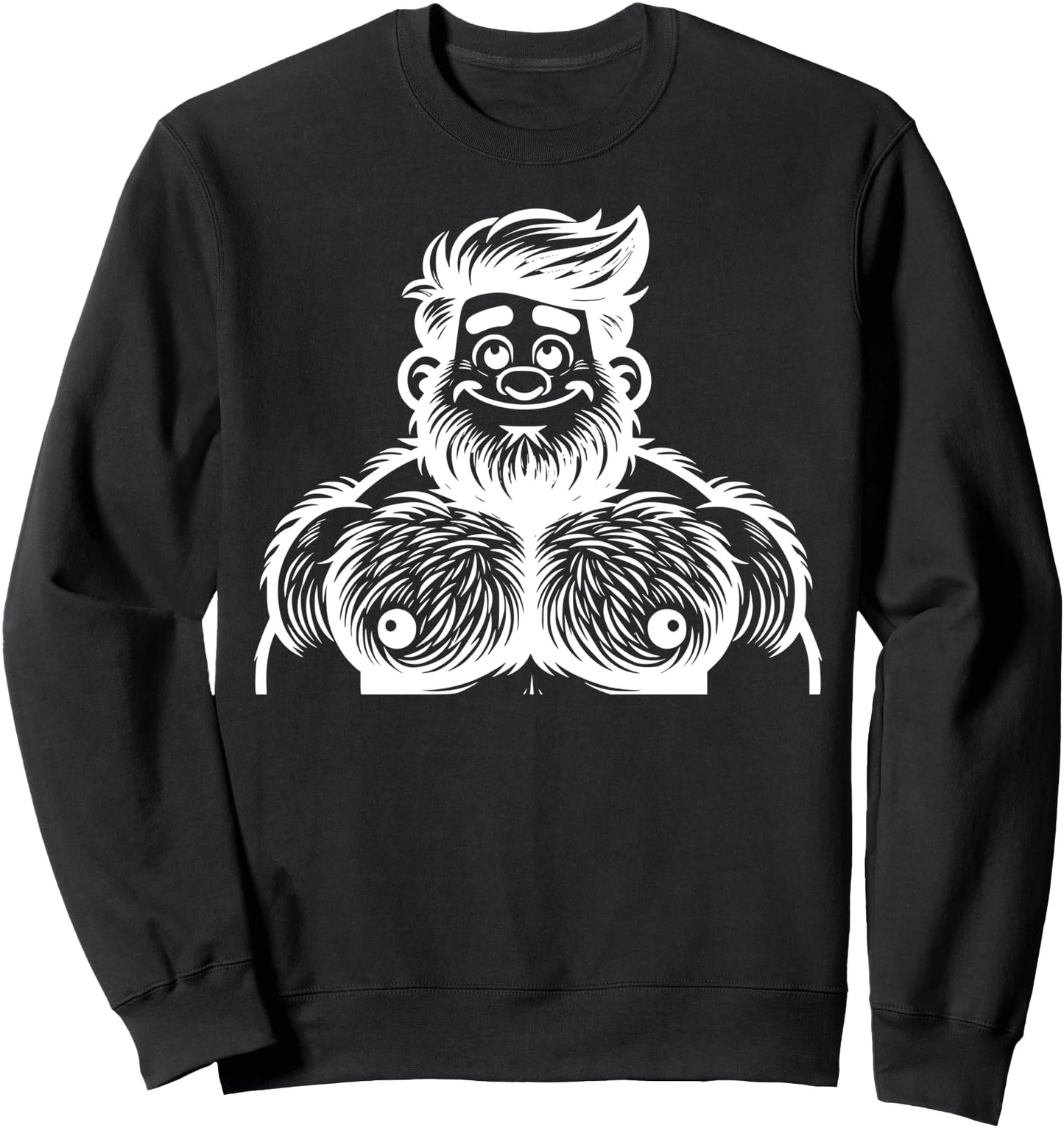 Cartoon Character Flexing Muscles For Children PNG Sweatshirt