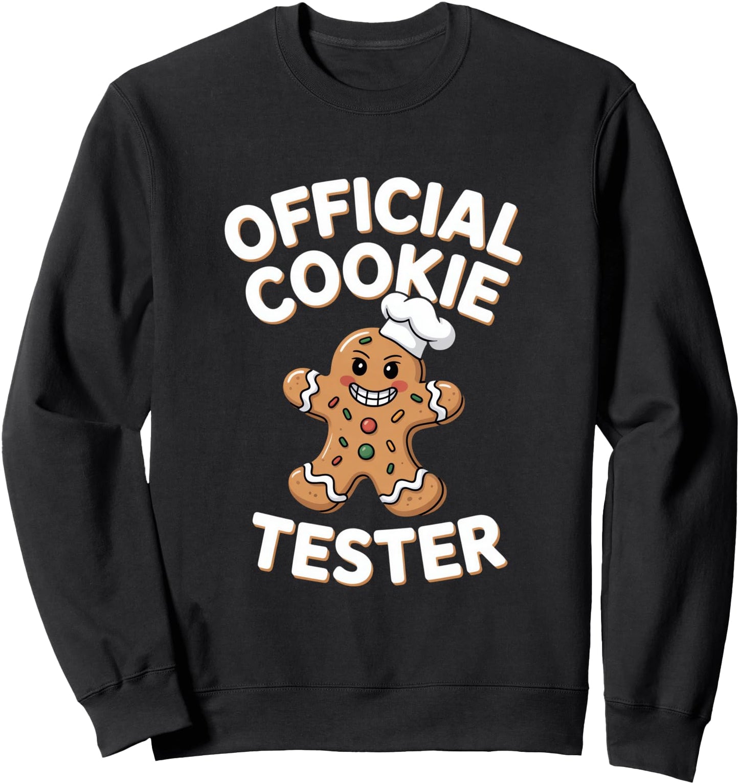 Official Cookie Tester Gingerbread Man Christmas Sweatshirt