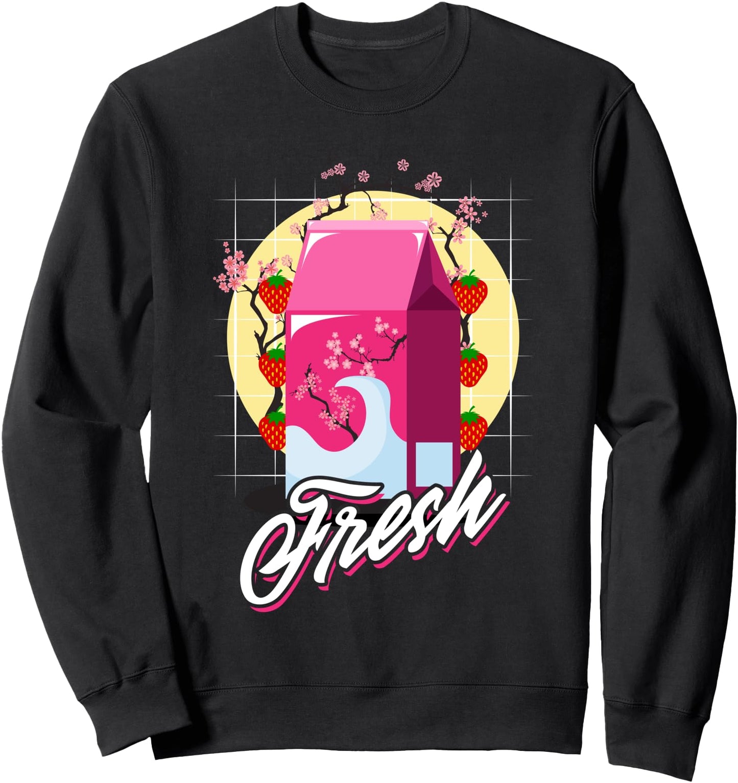 Pastel Goth Strawberry Milk Kawaii Anime Manga 90s Japanese Sweatshirt