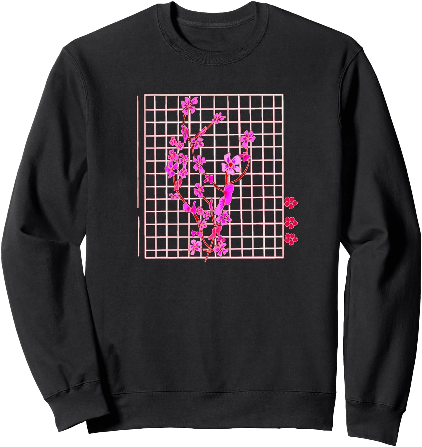 Beautiful Sakura Japanese Cherry Blossom Vaporwave Art Sweatshirt