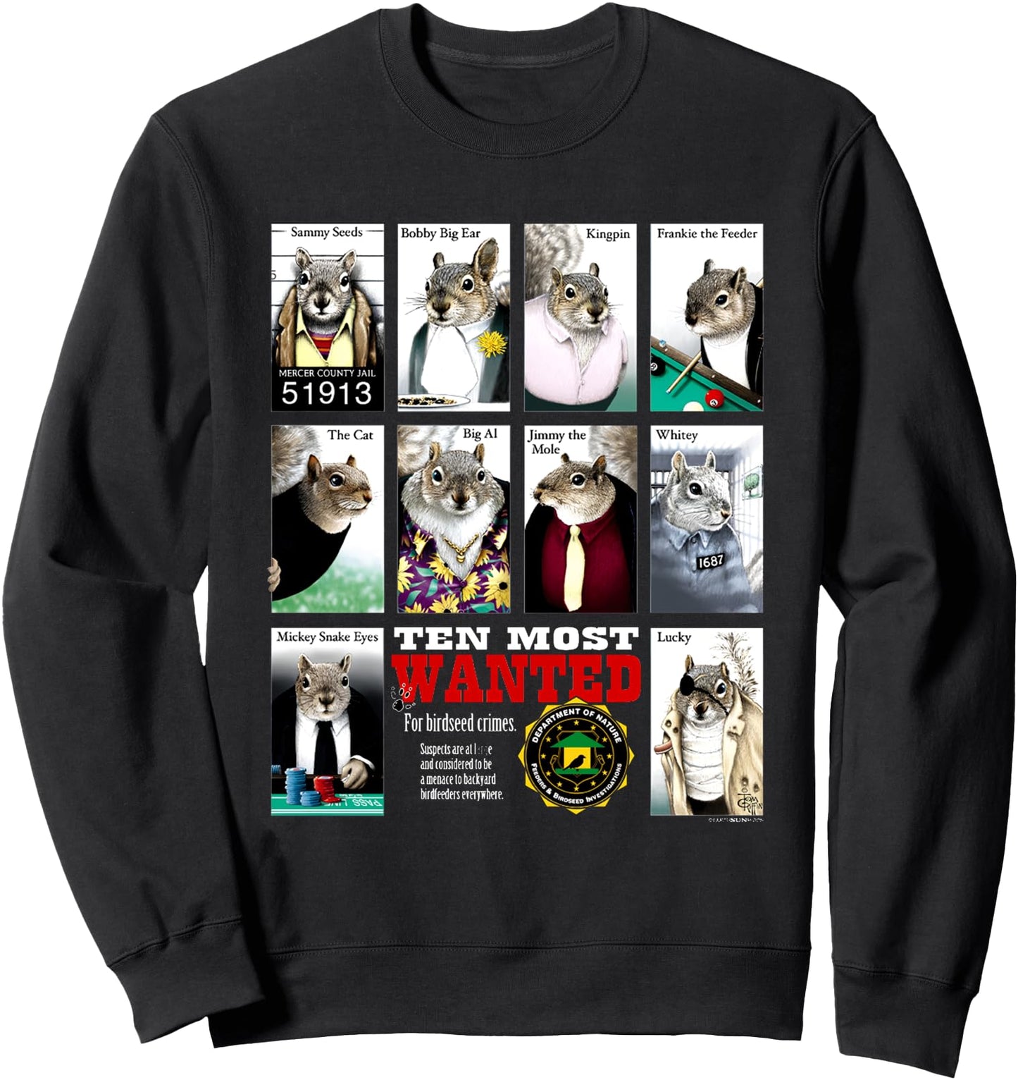 Most Wanted Squirrels Sweatshirt