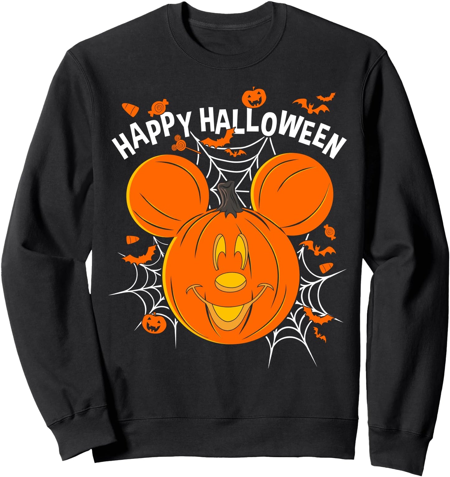 Disney Mickey & Friends Mickey Pumpkin Happy Halloween Sweatshirt