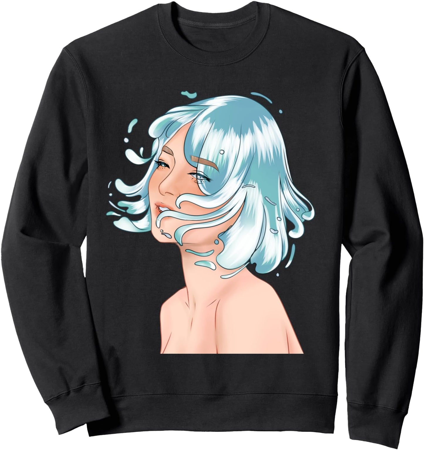Anime Girl Art For Women Japanese Aesthetic Anime Girls Sweatshirt