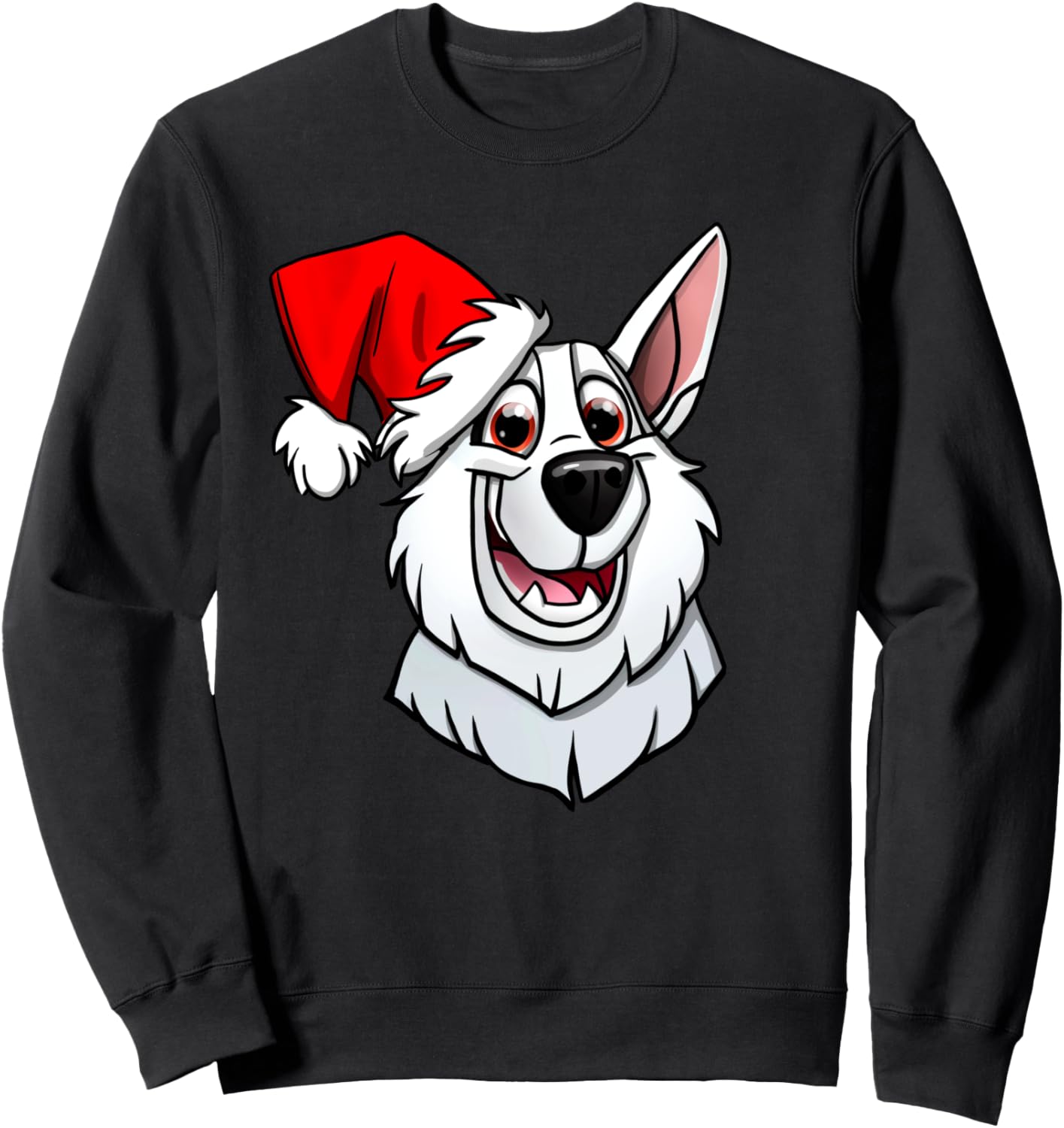 White German Shepherd Christmas Sweatshirt