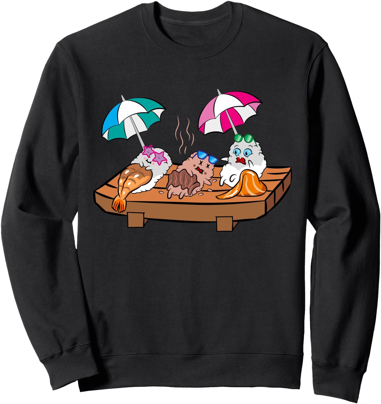 Funny Sushi Nigiri Love Kawaii Japanese Food Otaku Design Sweatshirt