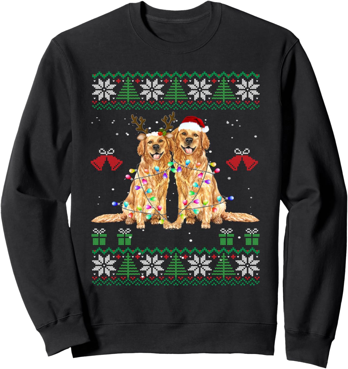Golden Retriever Christmas Sweater Sweatshirt