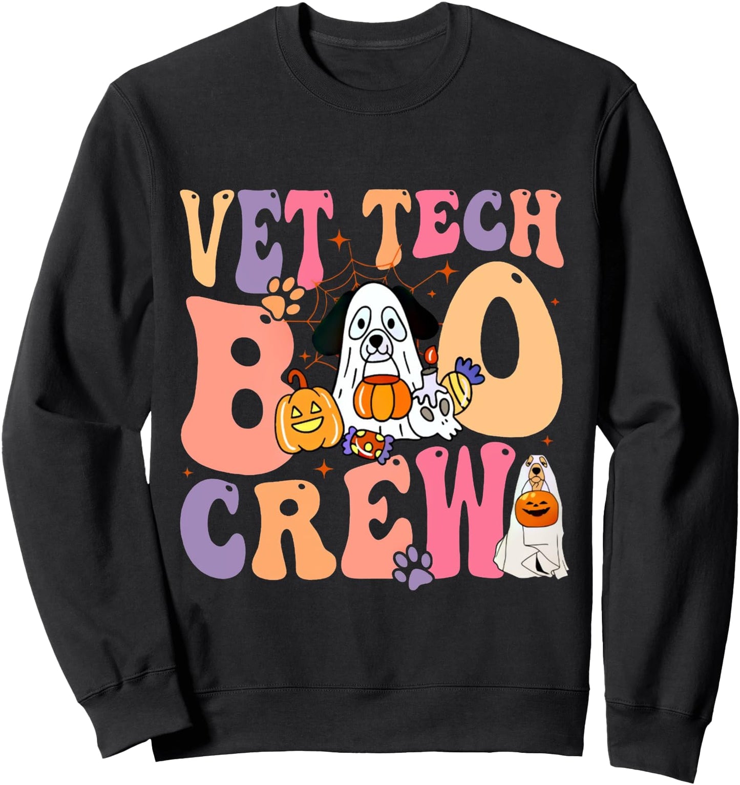 Vet Tech Boo Crew Veterinary Technologist Sweatshirt