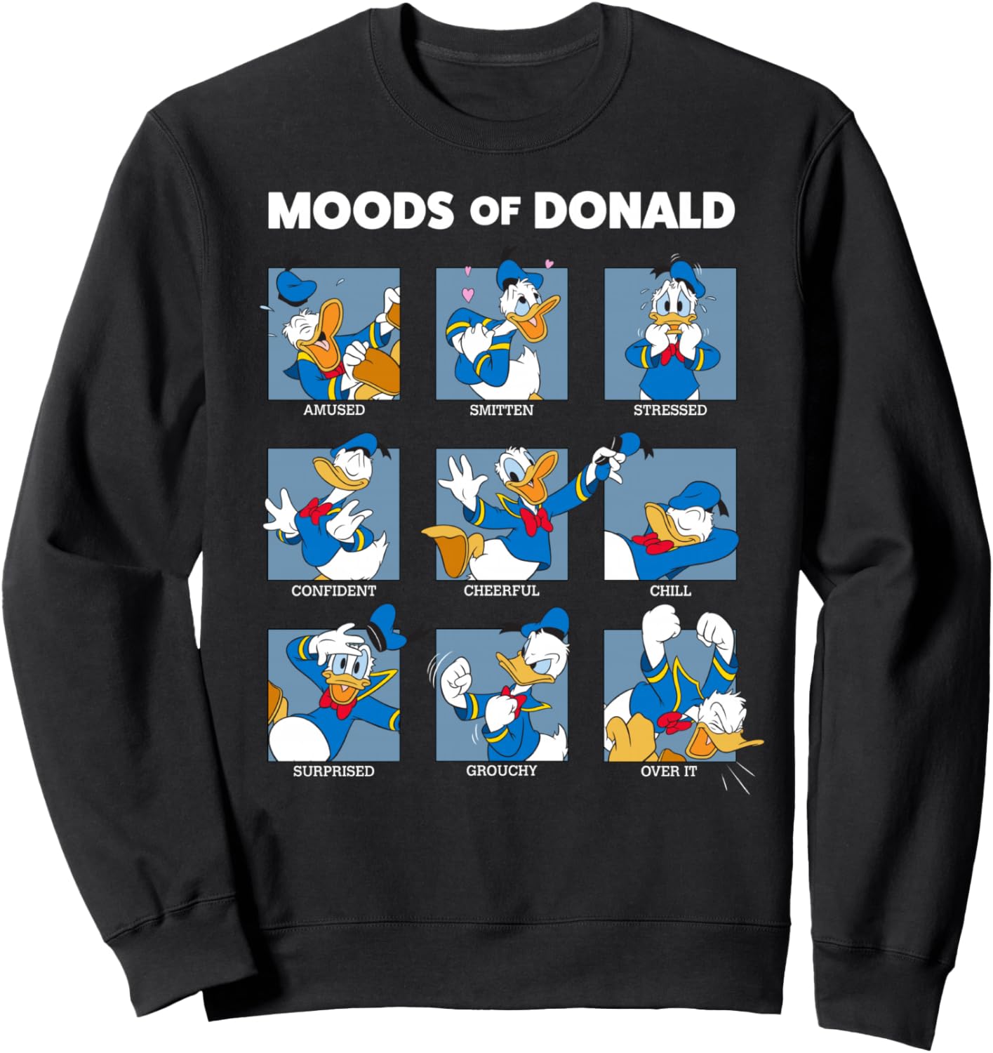 Disney Mickey And Friends Moods Of Donald Duck Sweatshirt