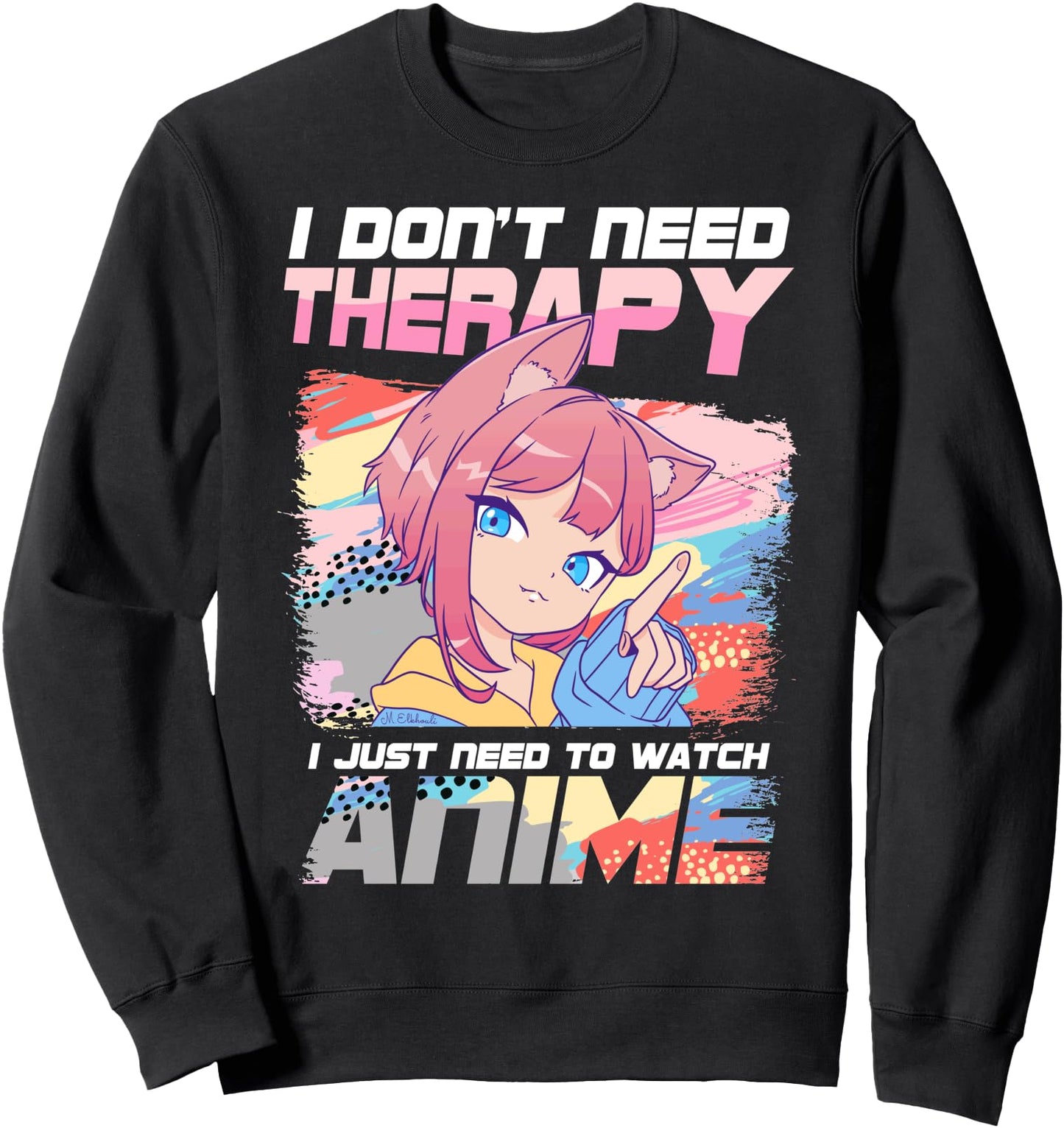 Anime Girl Kawaii Teen Girl Japanese Anime Lovers Sweatshirt