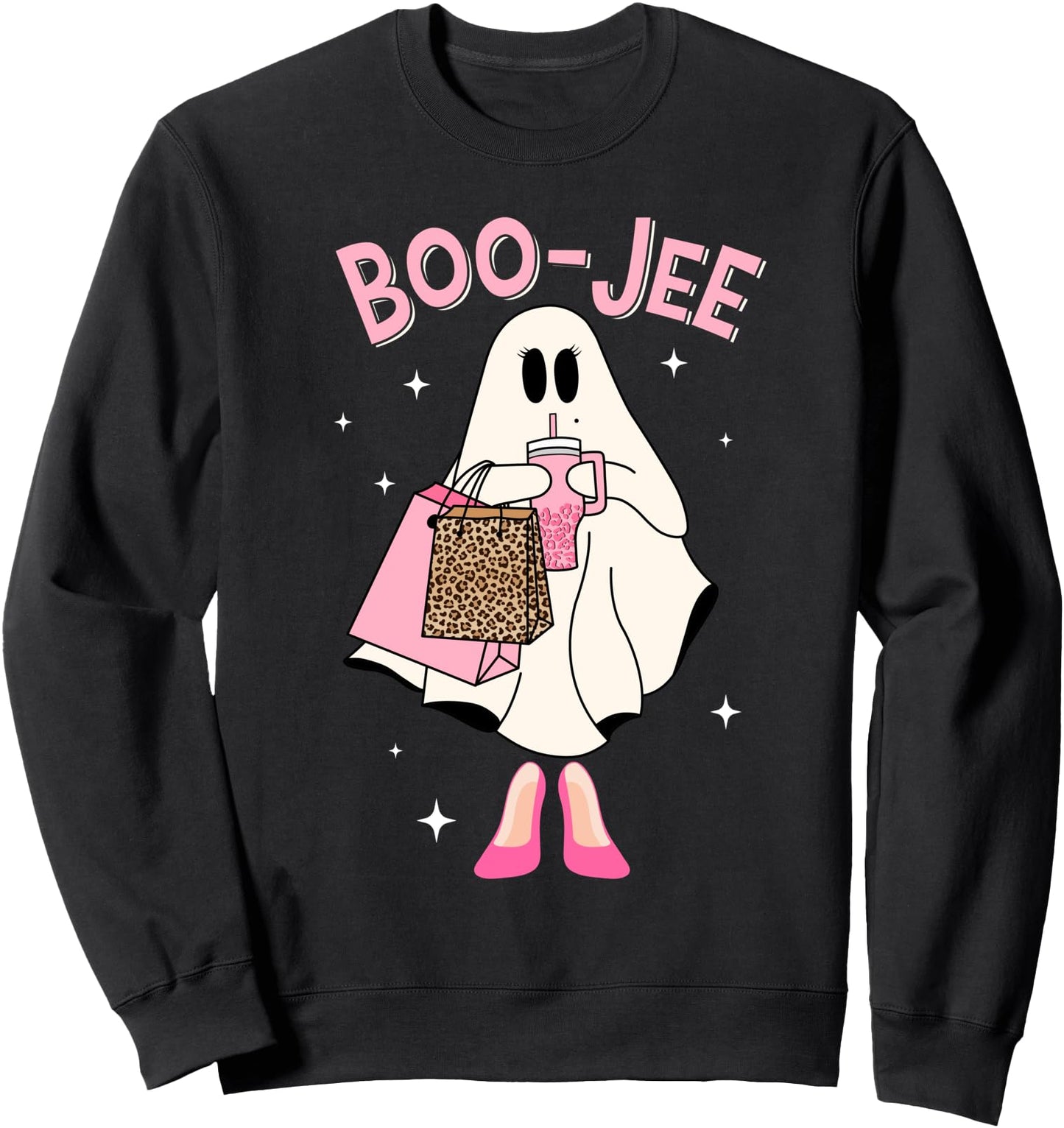 Spooky Season Cute Ghost Funny Halloween Boujee Boo-Jee Sweatshirt