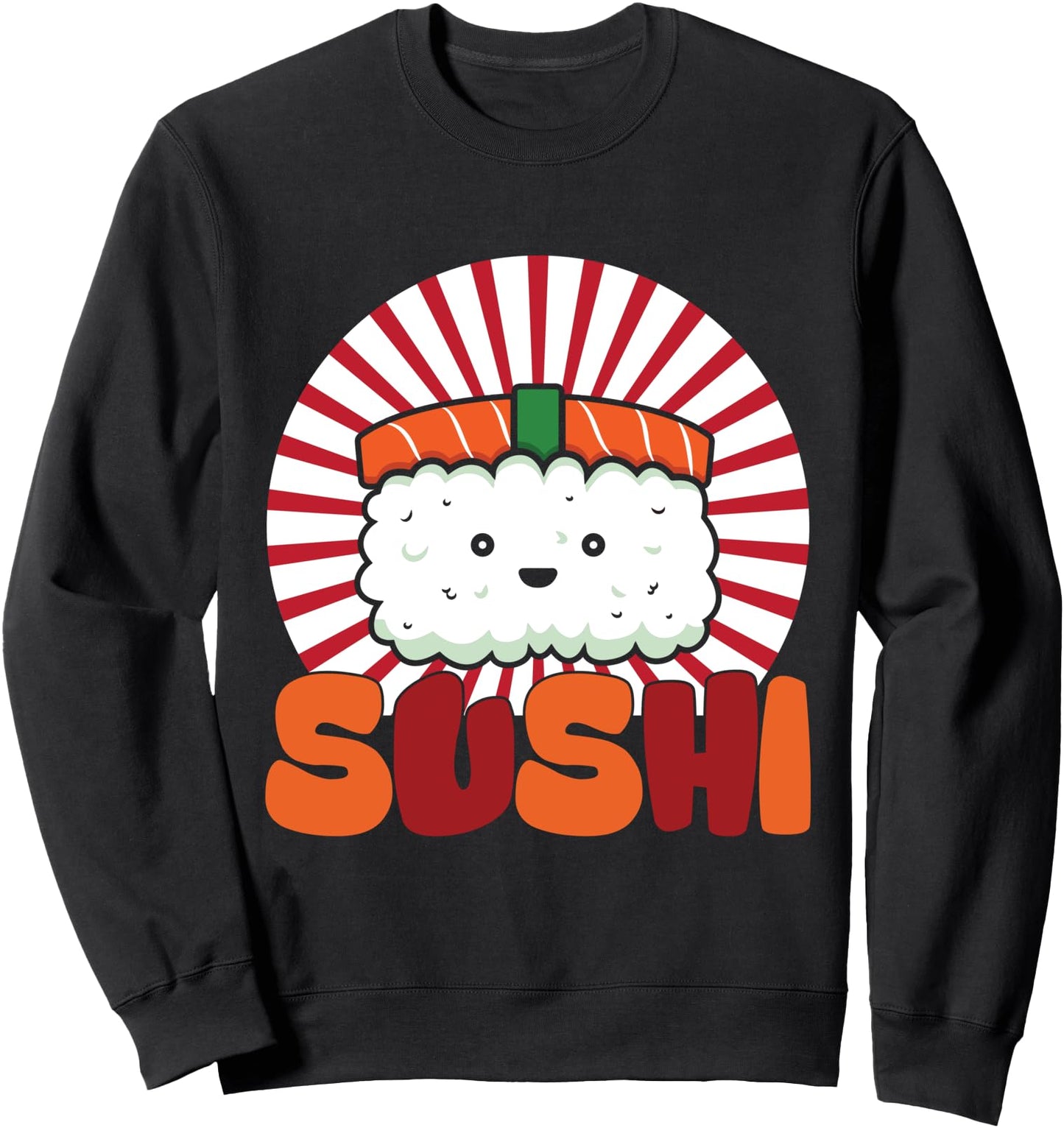 Cute Kawaii Sushi Funny Foodie Japanese Food Sweatshirt
