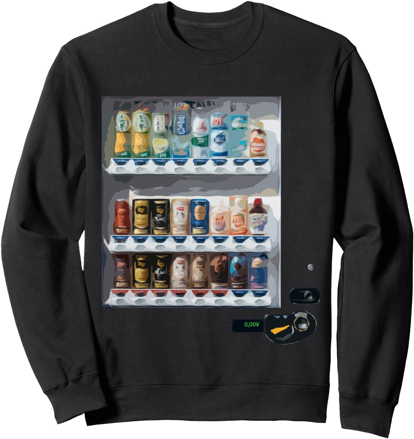 Funny Costumes Halloween Japanese Vending Machine Silvester Sweatshirt