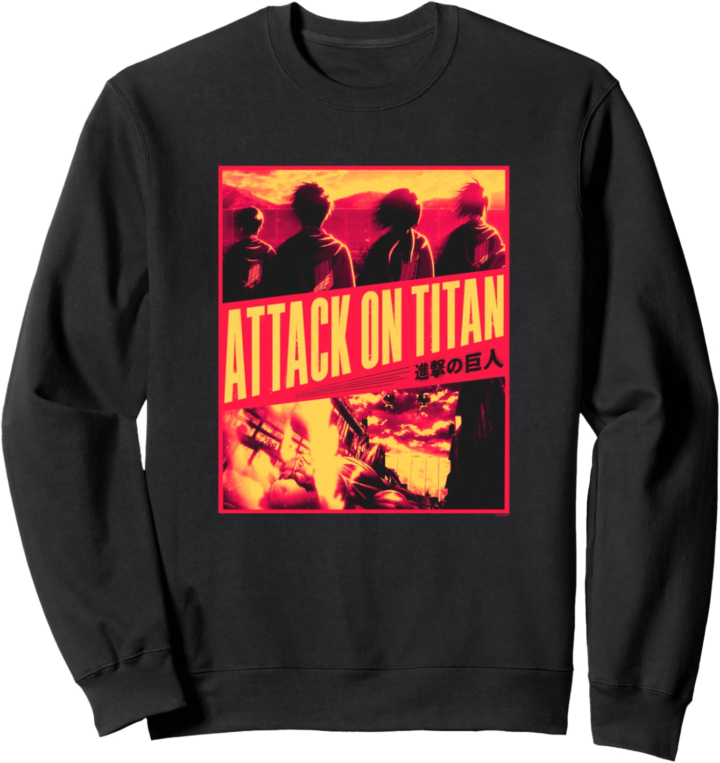 Attack on Titan Season 3 Slanted Type Attack Anime Sweatshirt