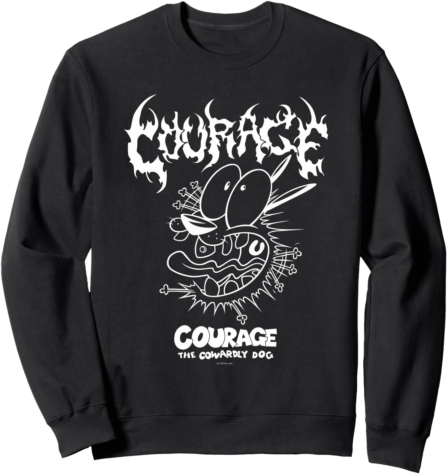 Courage the Cowardly Dog Extreme Metal Sweatshirt