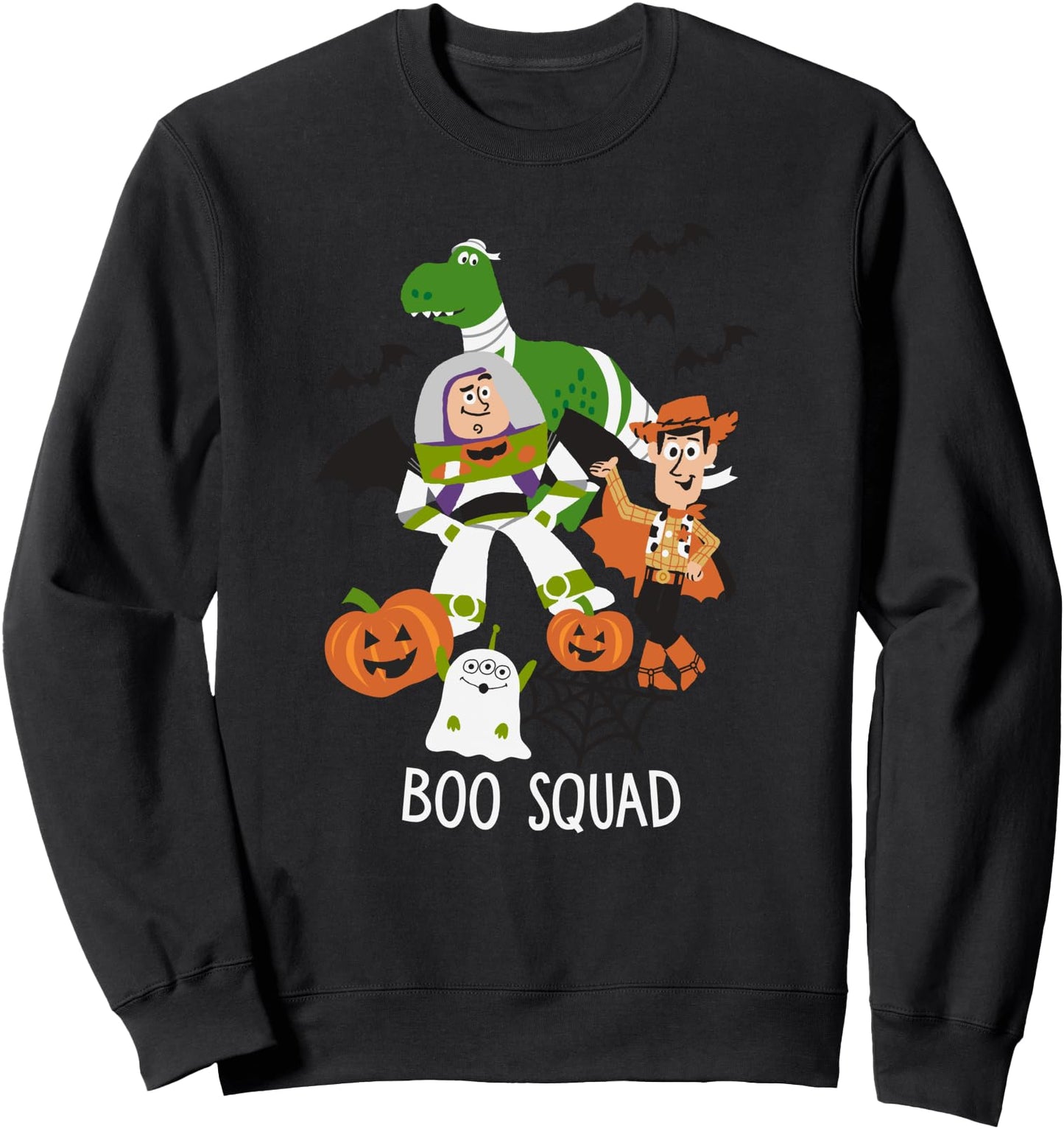 Disney Pixar Toy Story Halloween Boo Squad Cartoon Sketch Sweatshirt