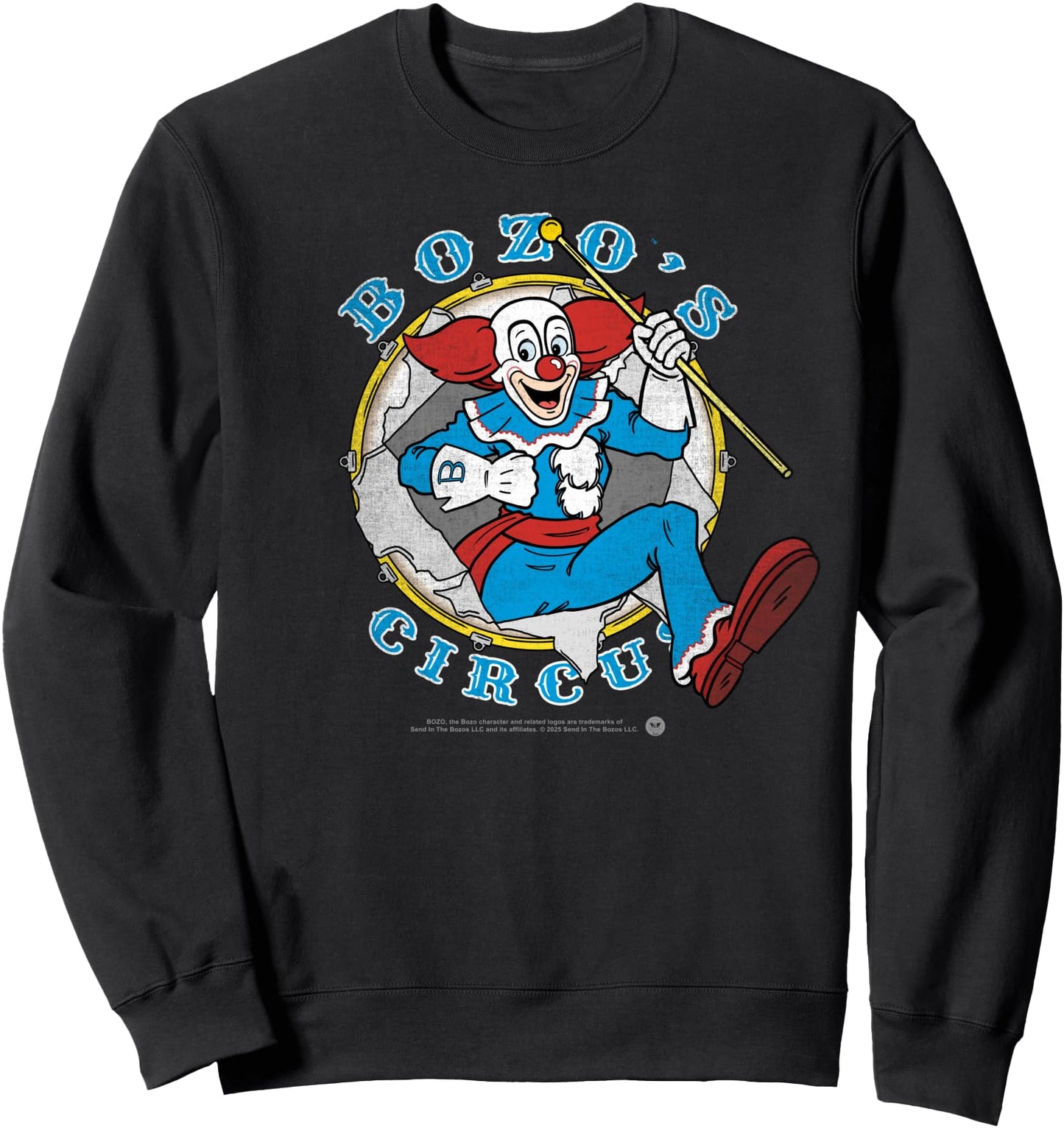 Bozo The Clown - Bozo's Circus Distressed Vintage Sweatshirt