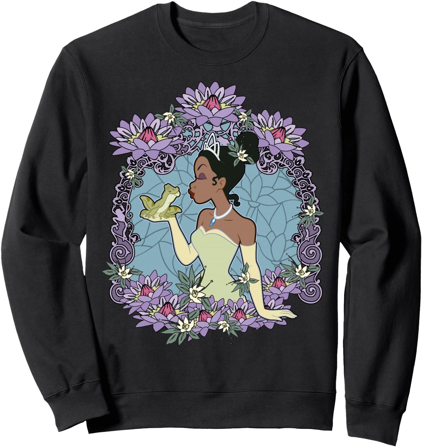 Disney Princess And The Frog Tiana Floral Frame Portrait Sweatshirt