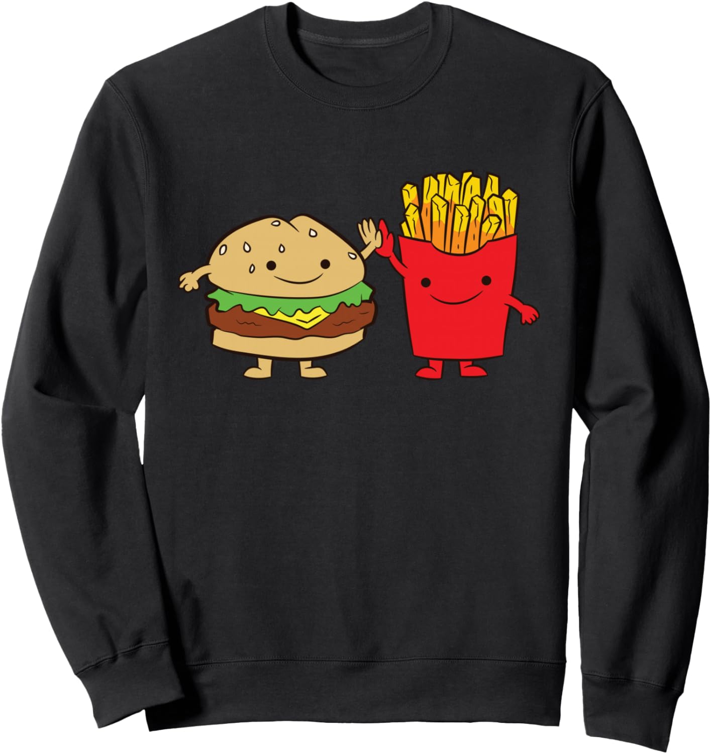 French Fries Hamburger Cheeseburger Friends Fast Food Fries Sweatshirt