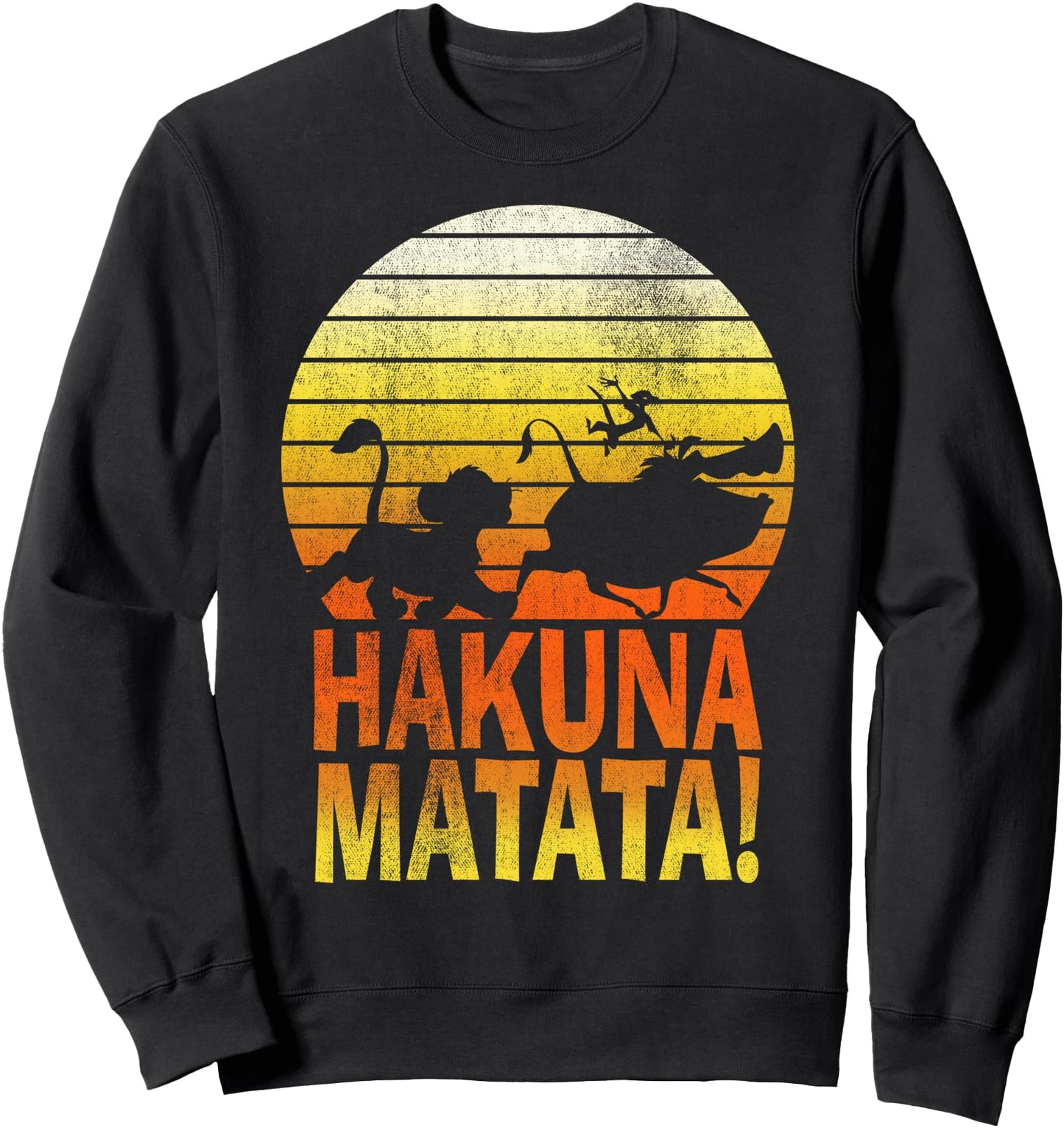 Disney Lion King Hakuna Matata Sunset Profile Sweatshirt Sweatshirt