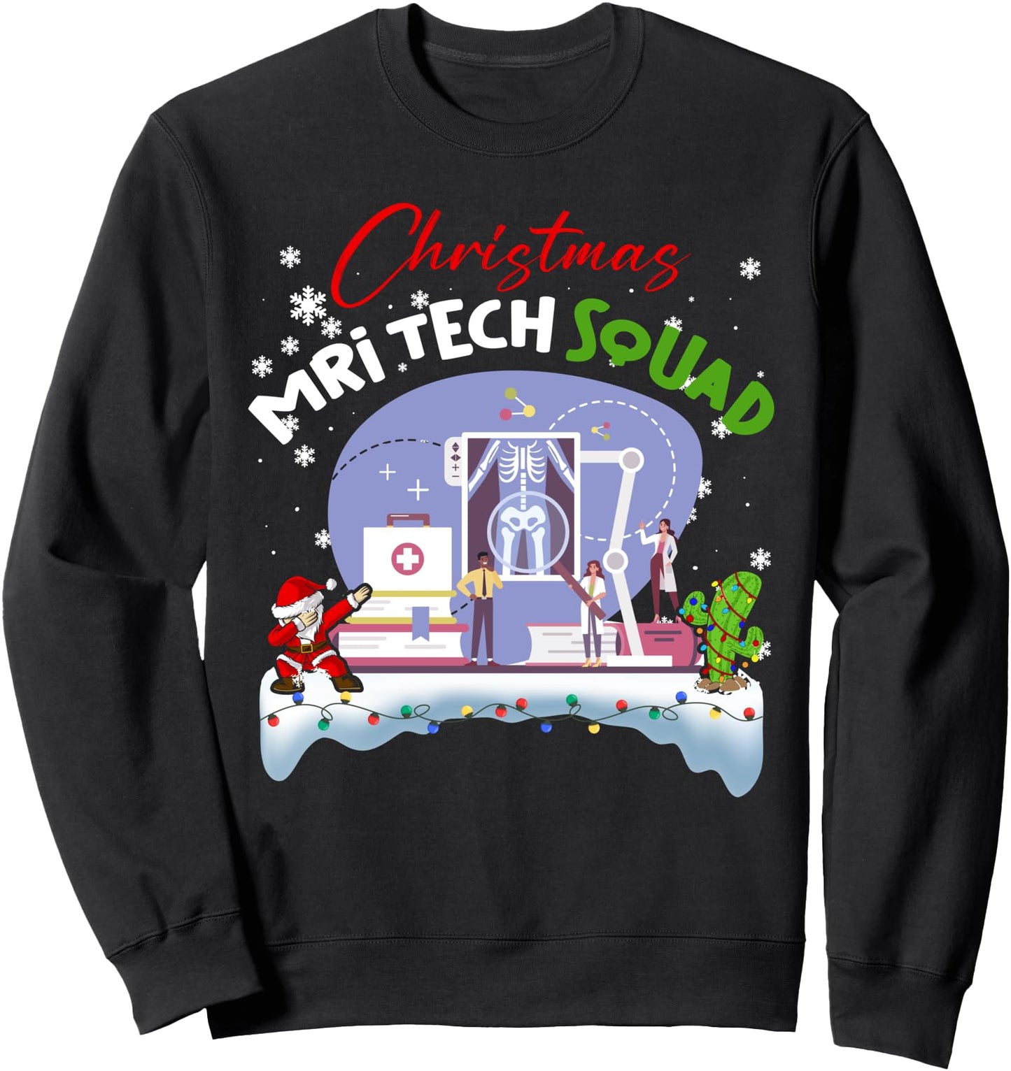 MRI Tech Squad Medical Crew Christmas 2024 Costume Pajama Sweatshirt