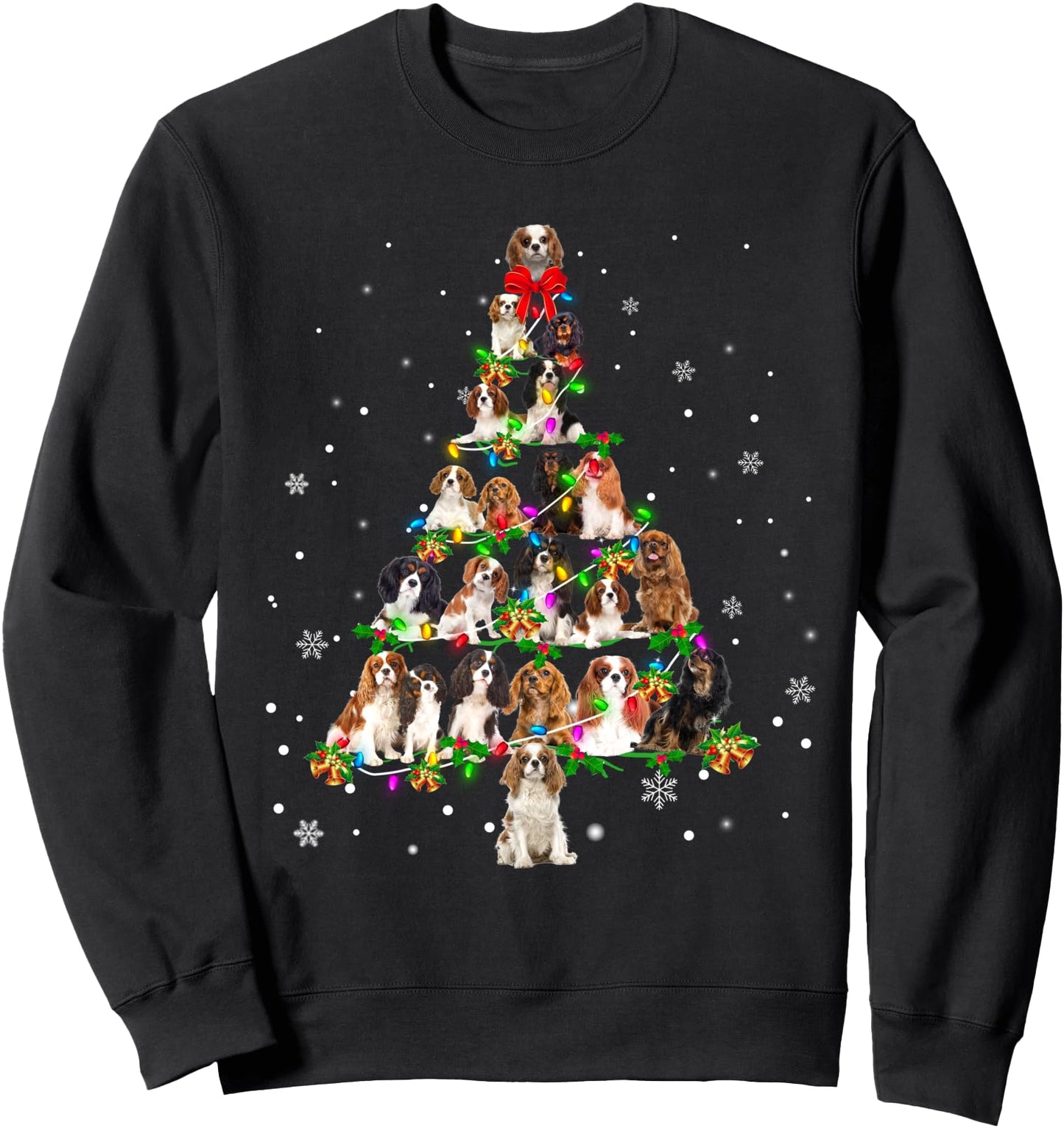 Cavalier King Charles Spaniel Christmas Tree X-Mas Gift Sweatshirt