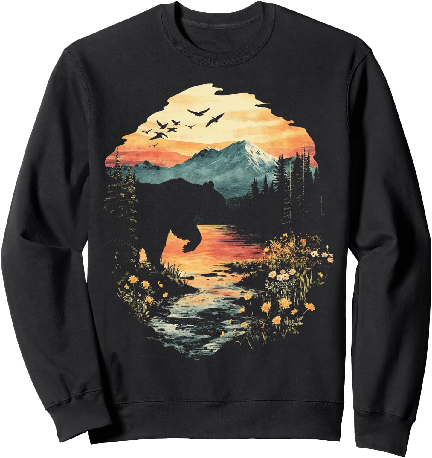 Japanese Art Bear Sweatshirt
