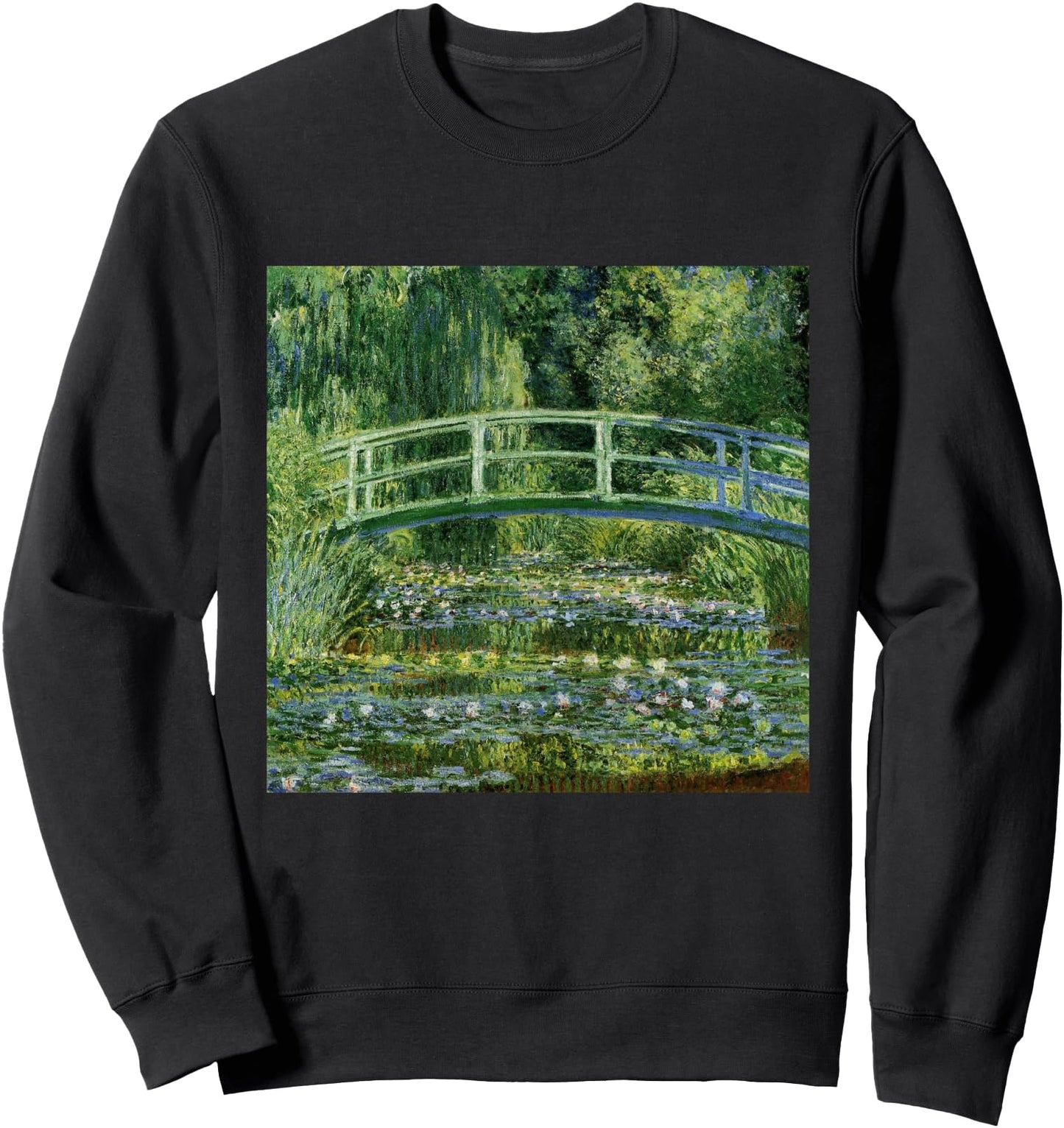 Monets Water Lilies and Japanese Bridge Sweatshirt