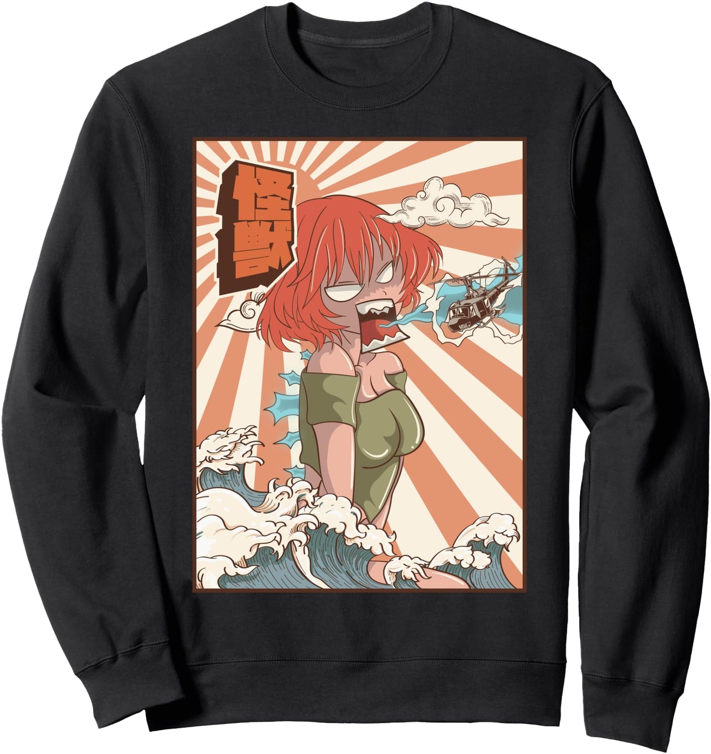 Kaiju Anime Girl Japanese Monster Sweatshirt