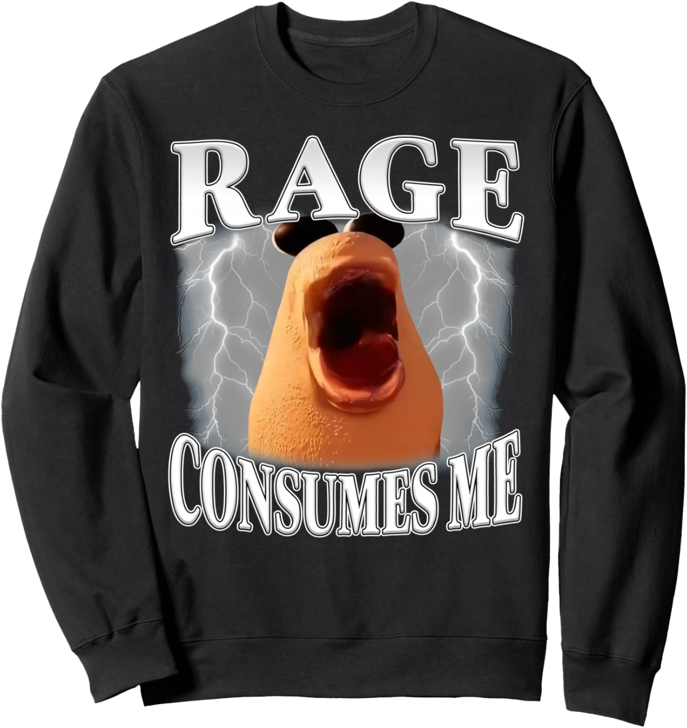 Rage Consumes Me Funny Marcus The Worm Meme For Women Men Sweatshirt
