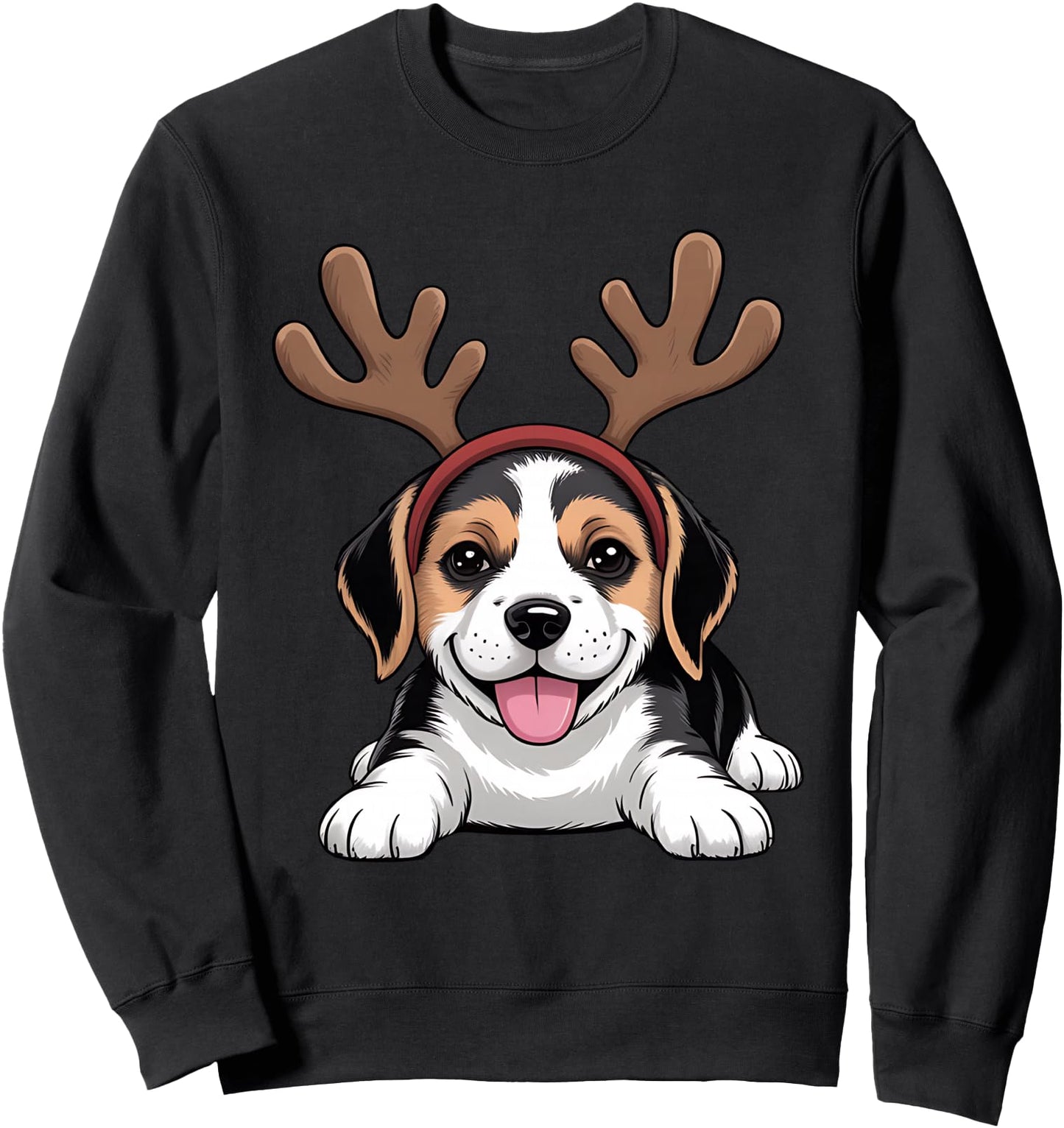 Christmas Beagle Dog Reindeer Funny Xmas Dogs Owner Sweatshirt