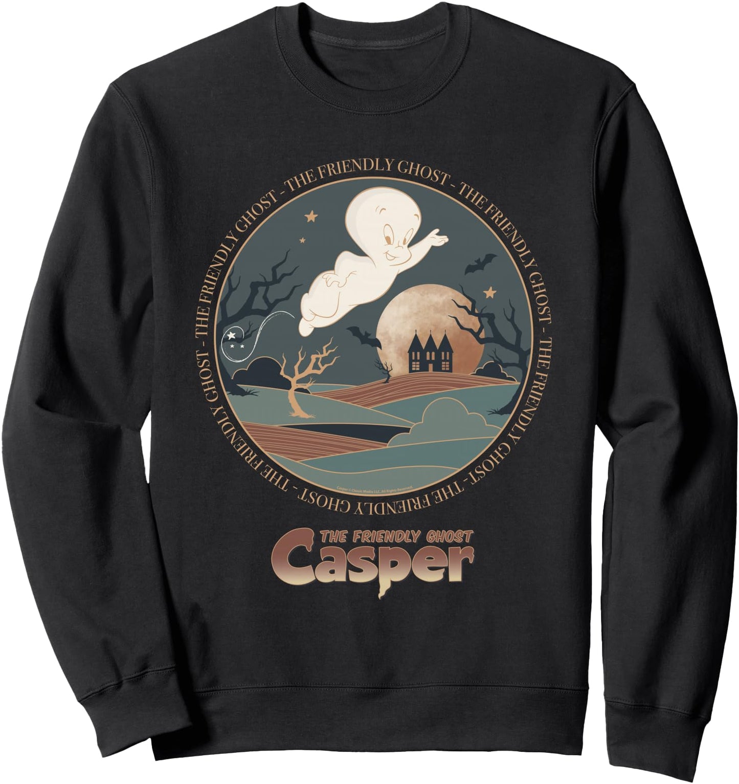 Casper The Friendly Ghost Haunted Horizon Sweatshirt