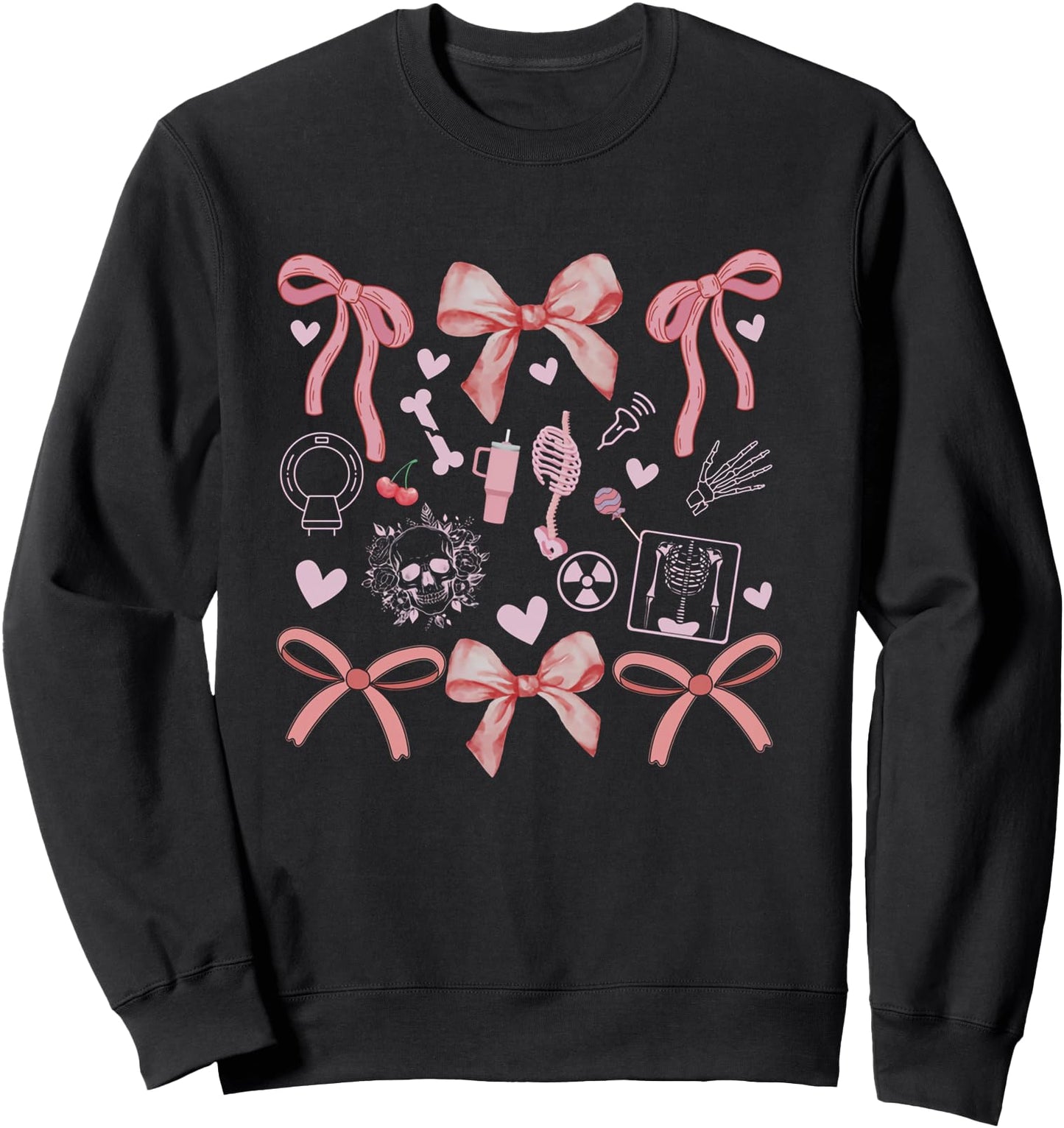 Women Radiology Coquette Bows XRay Tech Graduation MRI Tech Sweatshirt